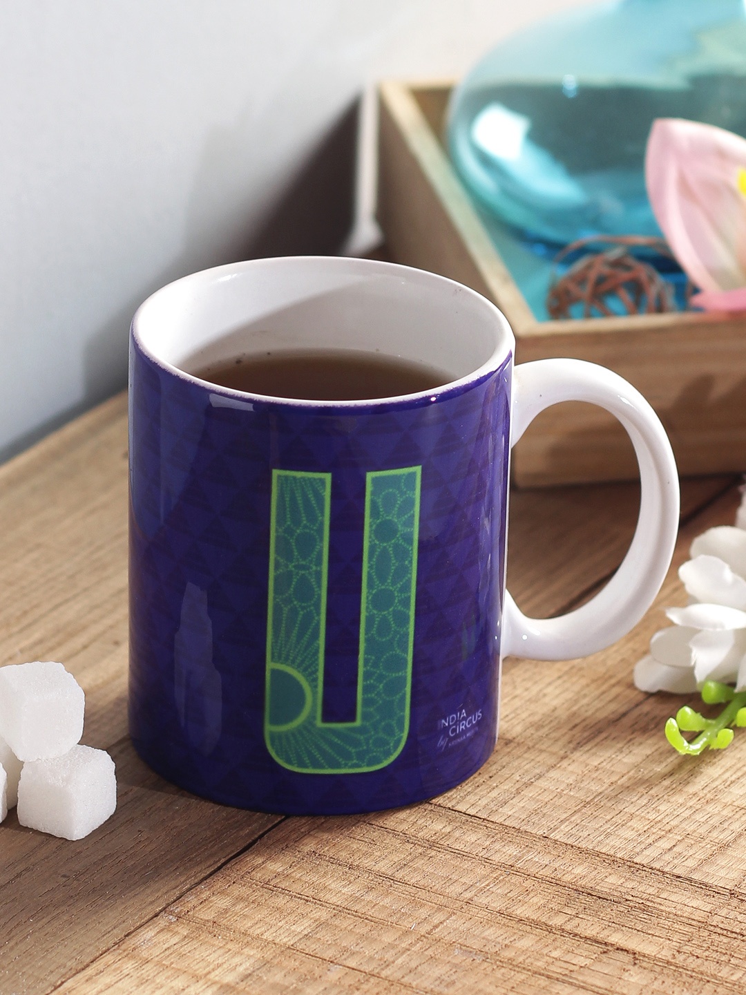 

India Circus by Krsnaa Mehta Blue Printed Ceramic Mug