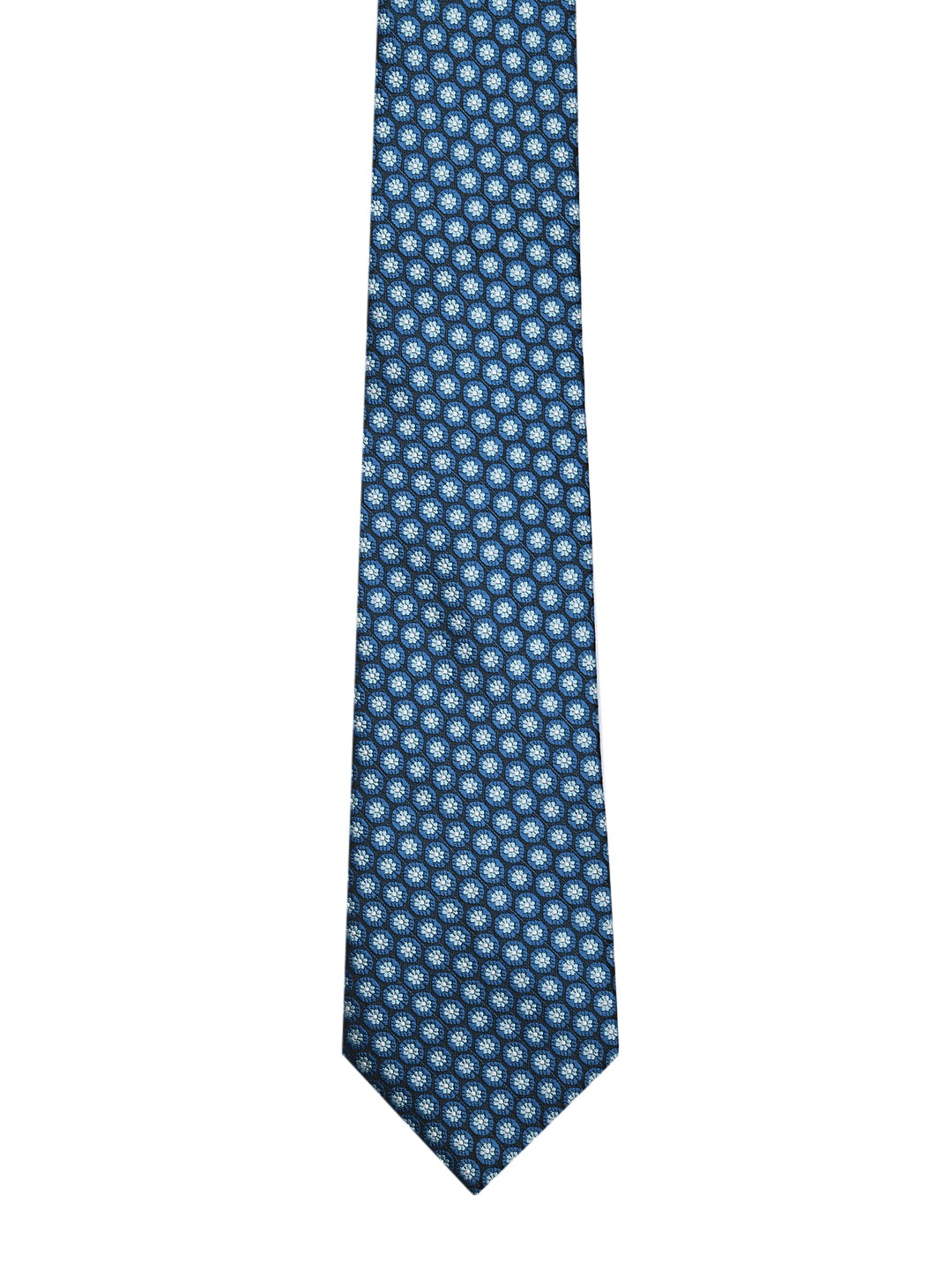 

Tossido Blue Printed Broad Tie