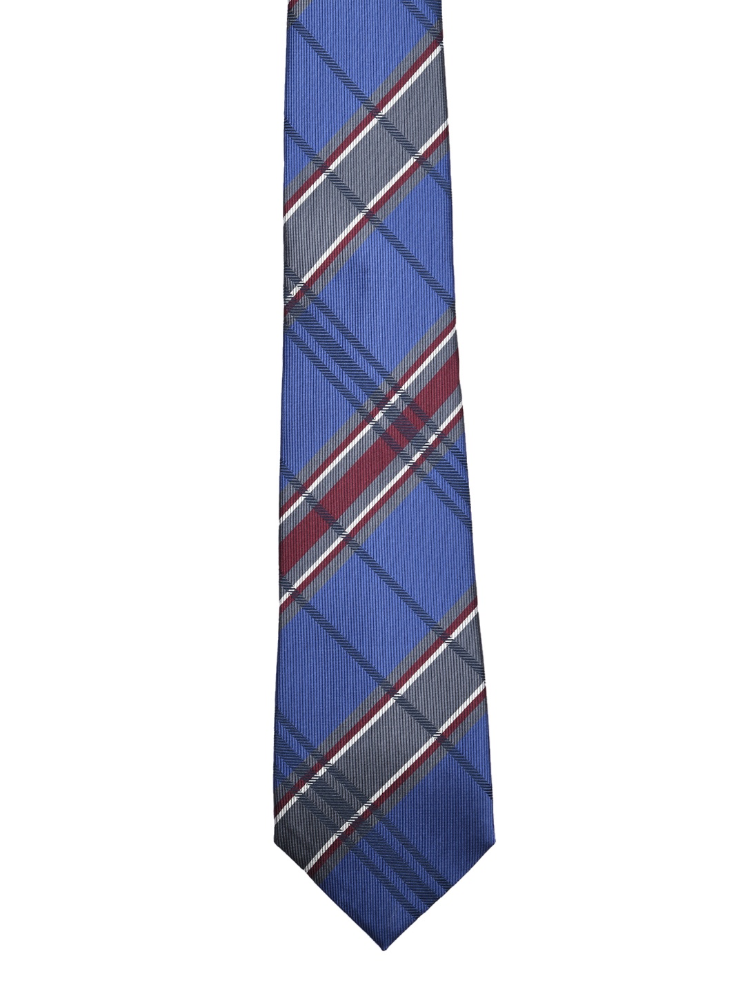 

Tossido Blue & Grey Checked Broad Tie