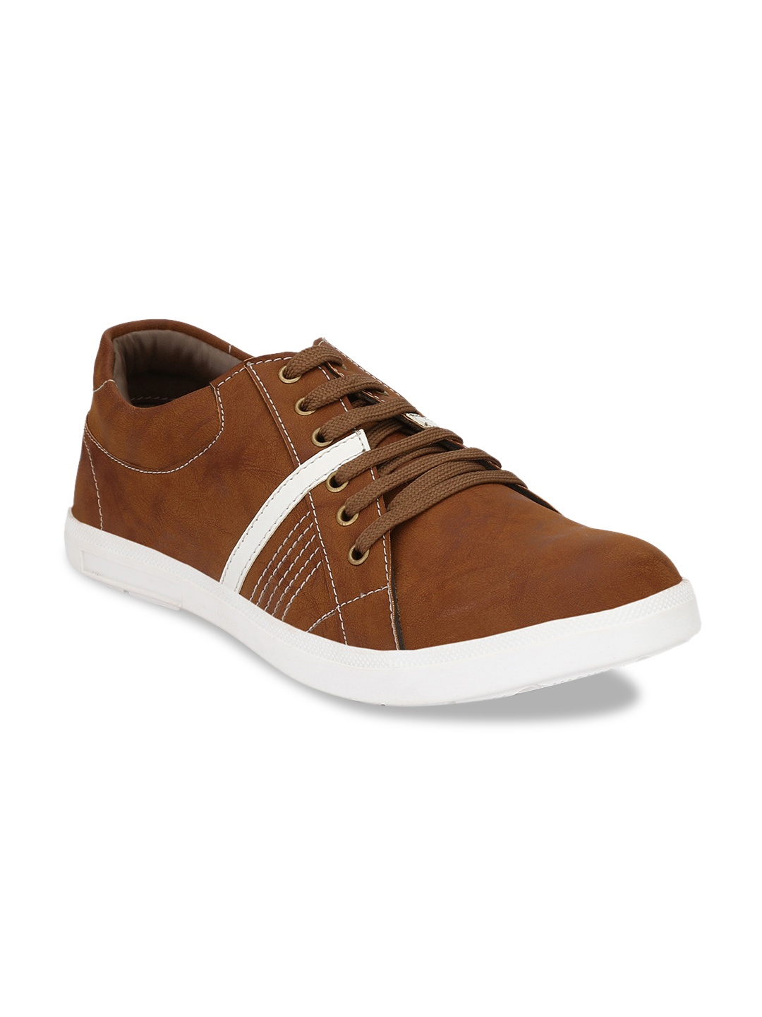 

John Karsun Men Tan Brown Sneakers