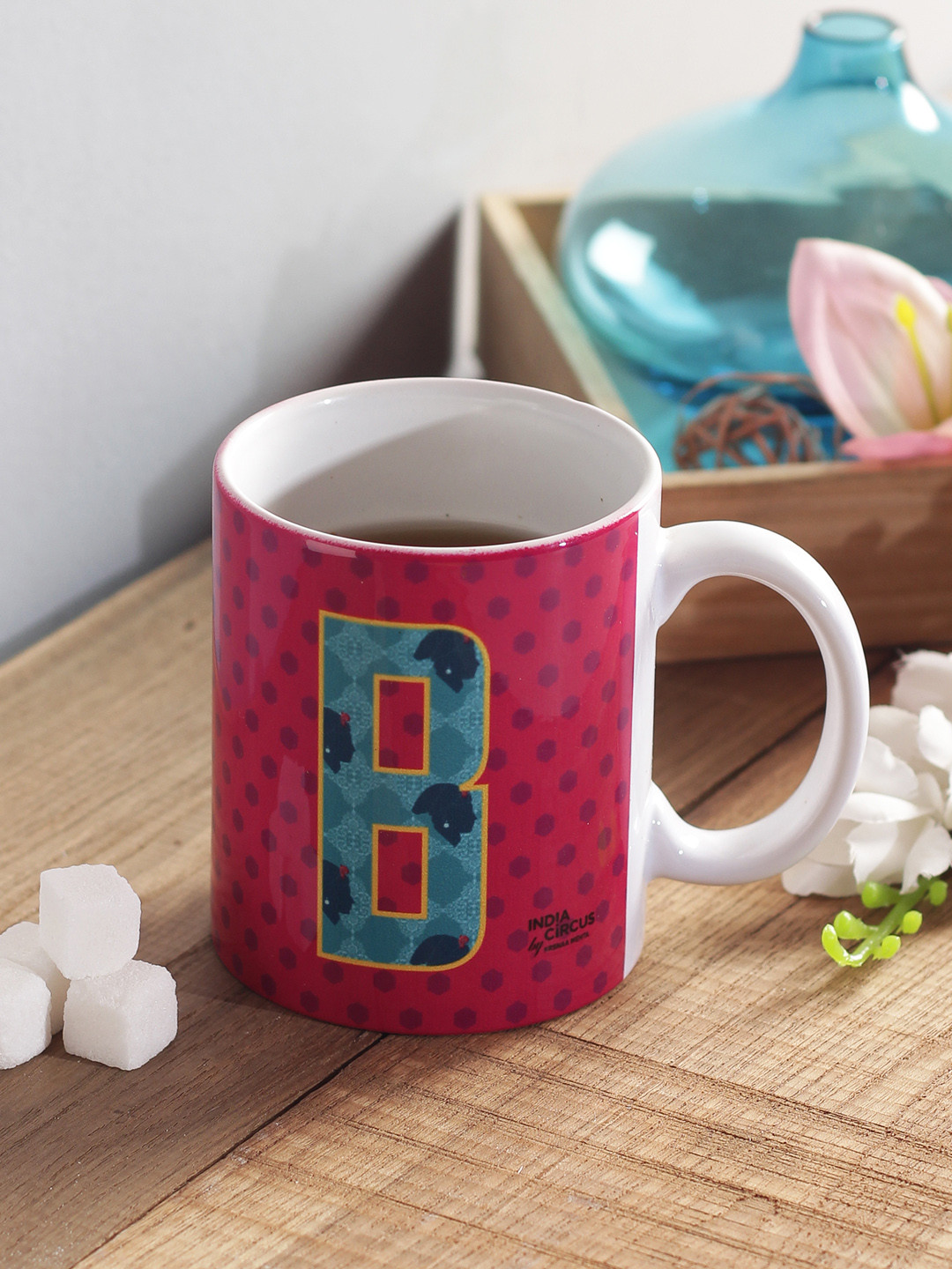 

India Circus by Krsnaa Mehta Magenta Printed Ceramic Set