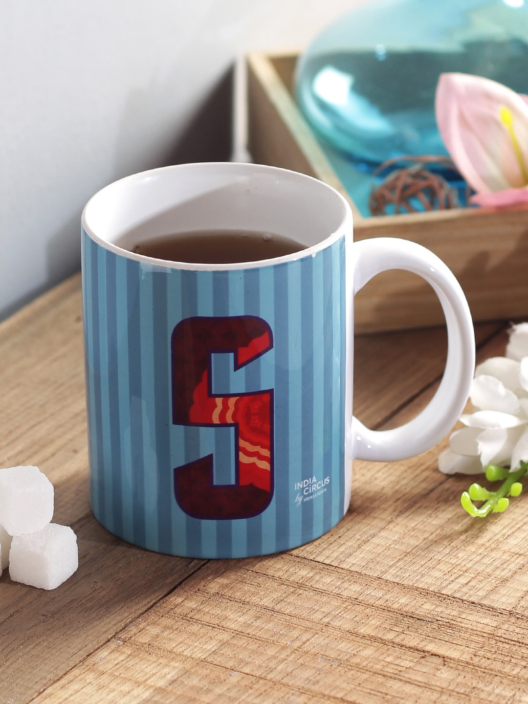 

India Circus by Krsnaa Mehta Blue Printed Coffee Mug