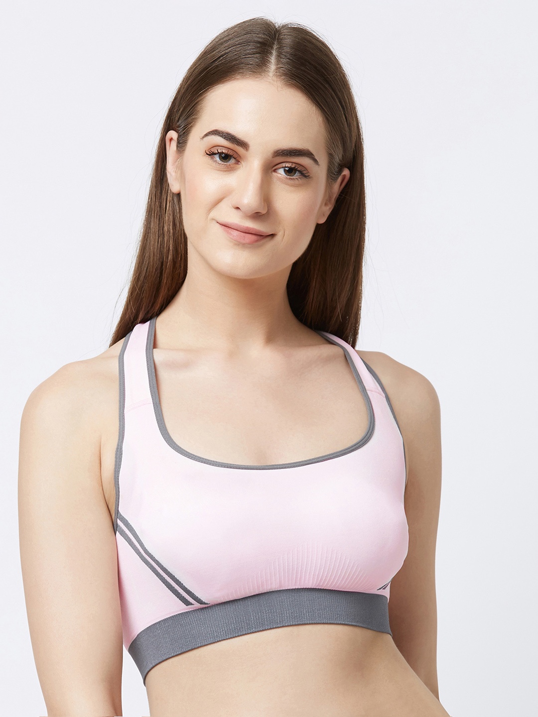 

FashionRack Pink Non-Wired Lightly Padded Sports Bra 13601