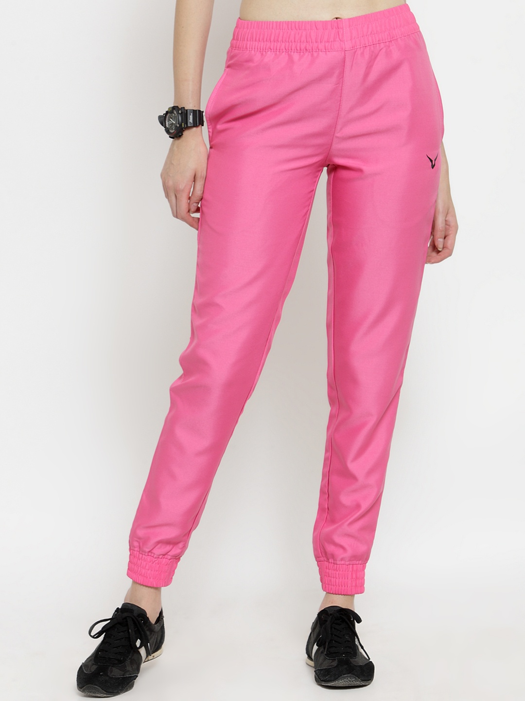 

Invincible Women Micro Satin Jogger Pants, Pink