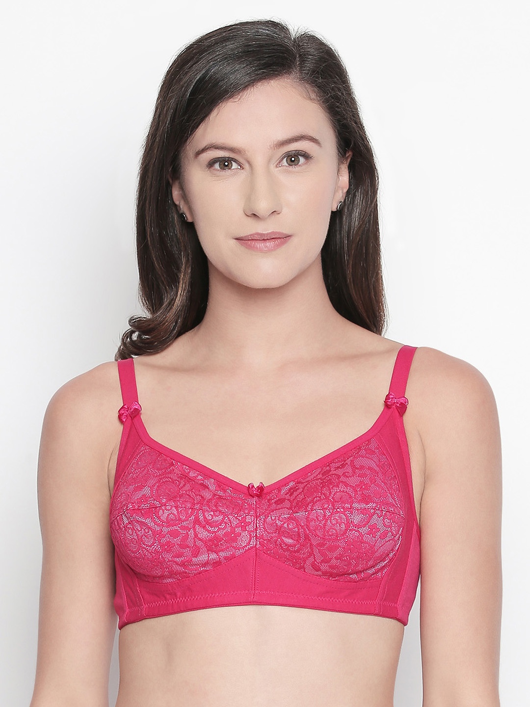

Bodycare Pack of 2 Lace Everyday Bra E5511RARA, Pink