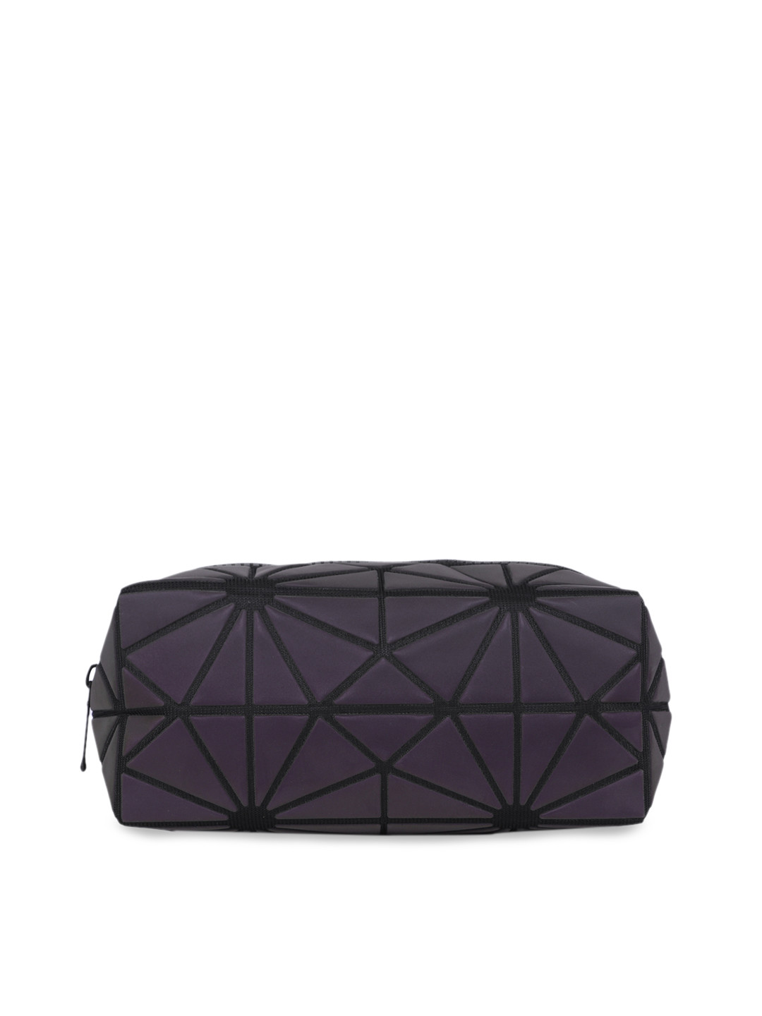 

BAOMI Grey Geometric Range Reflective Cosmetic Pouch