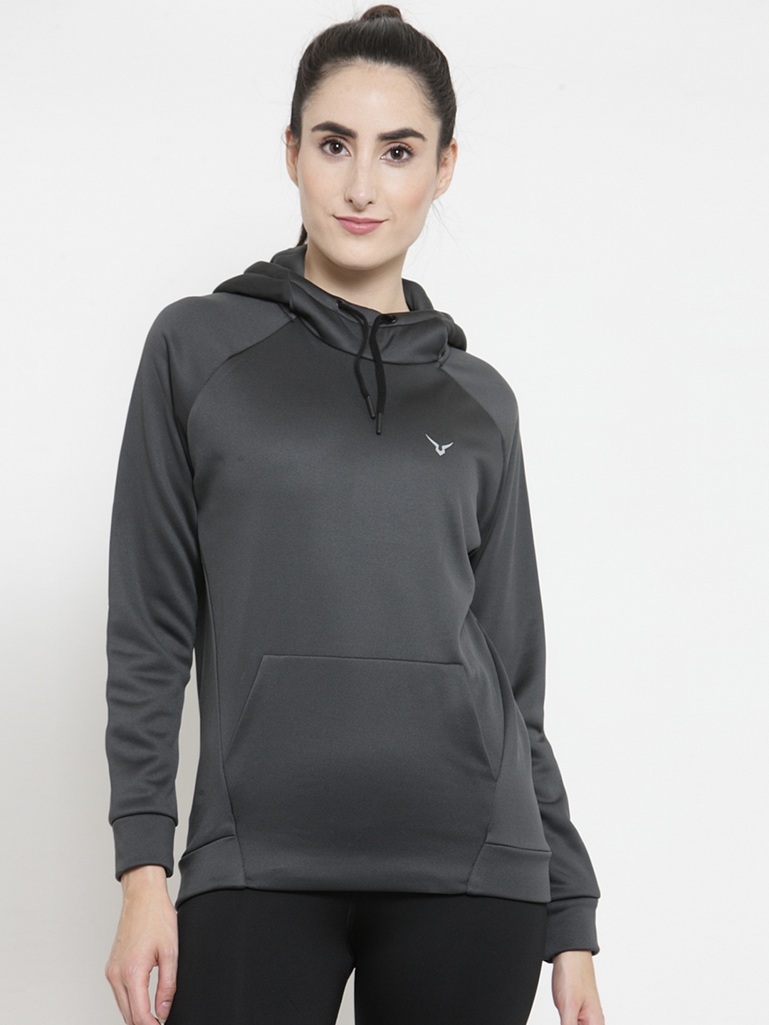 

Invincible Women Box Fleece Hoody, Charcoal