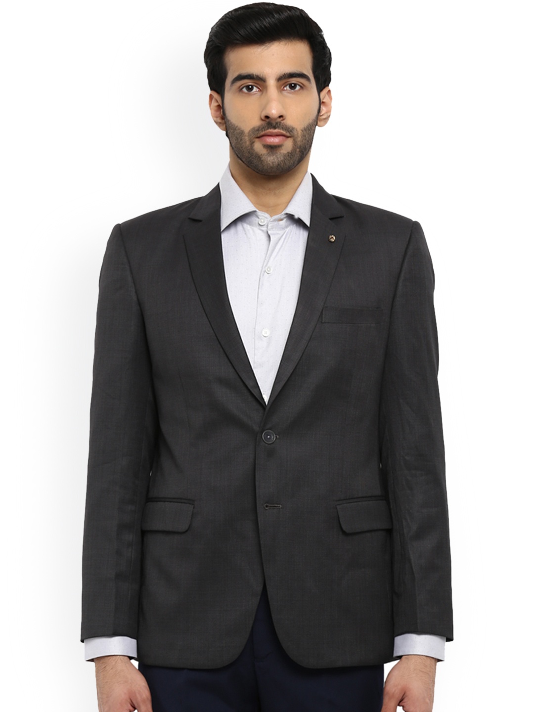 

Raymond Men Grey Solid Regular-Fit Single-Breasted Suit