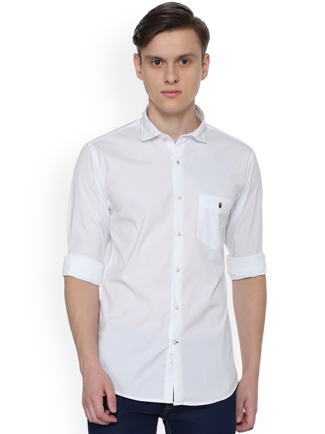 

Louis Philippe Sport Men White Slim Fit Solid Casual Shirt