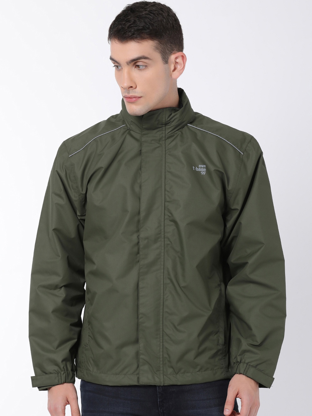 

t-base Men Olive Hooded Rain Jacket