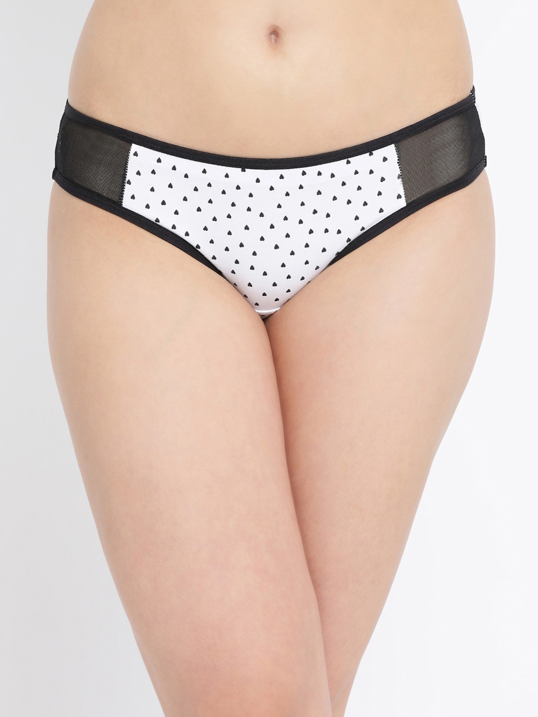 

Clovia Women White & Black Printed Bikini Briefs PN3150A18XL