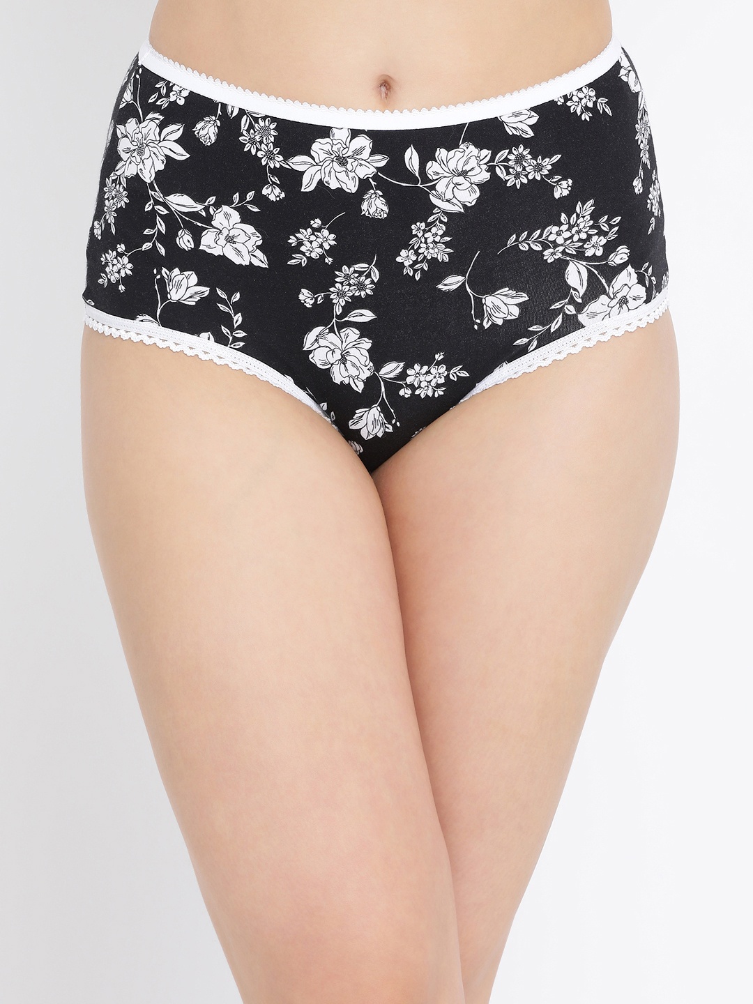 

Clovia Women Black & White Printed Hipster Briefs PN3232P13XL