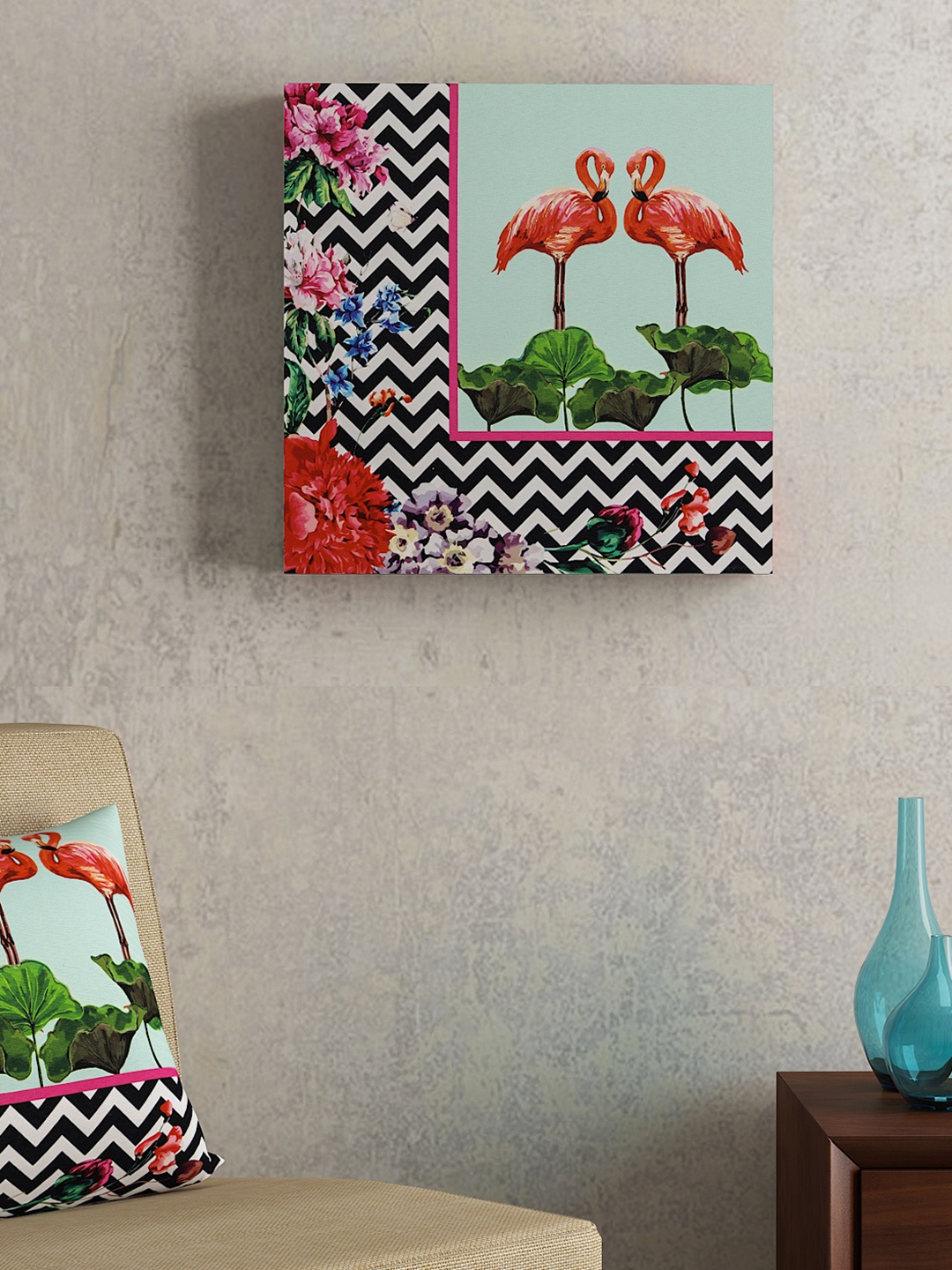 

SEJ by Nisha Gupta Multicoloured Framed Wall Painting, Multi