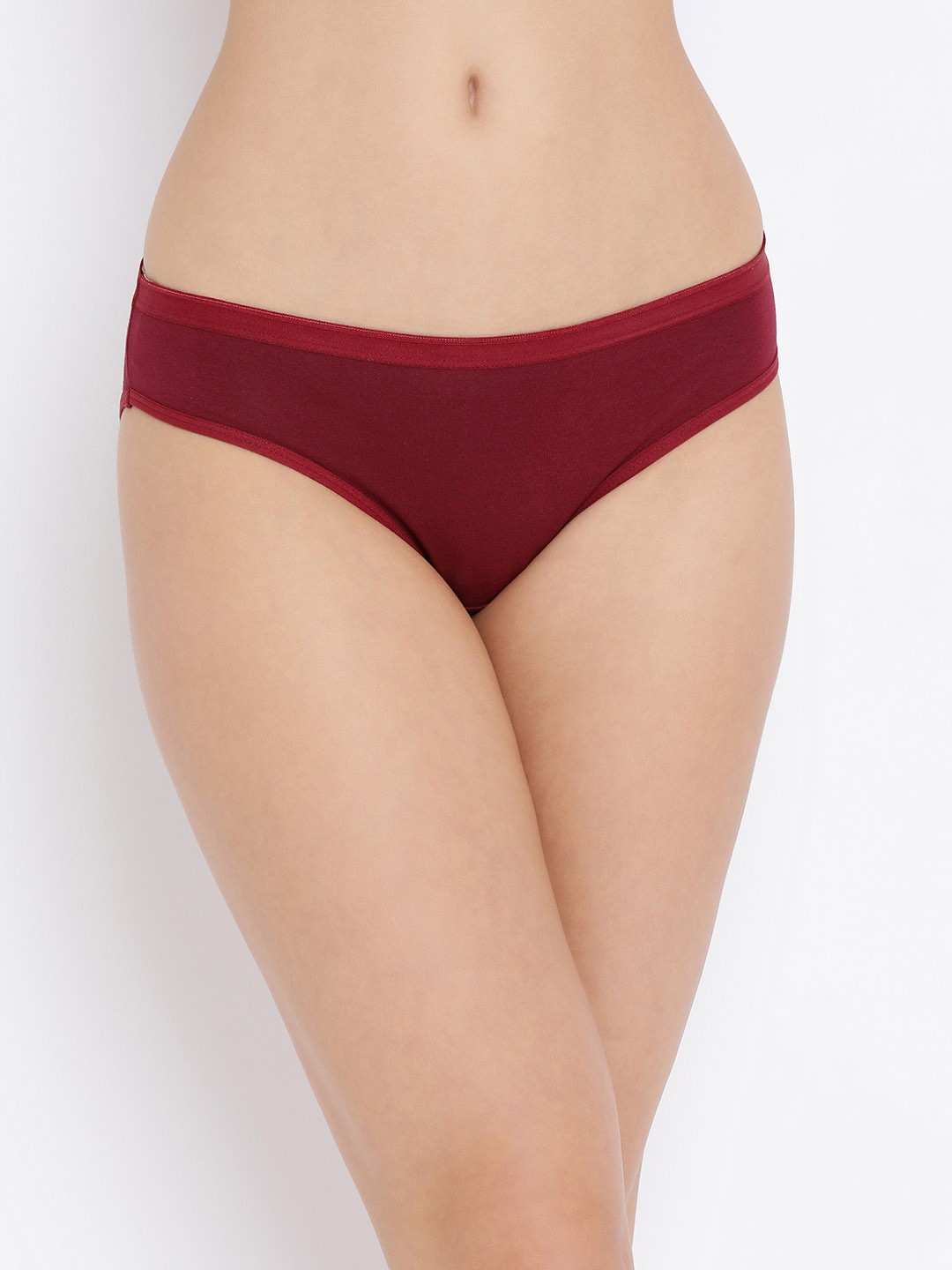 

Clovia Women Maroon Solid Bikini Briefs PN3211P09XL
