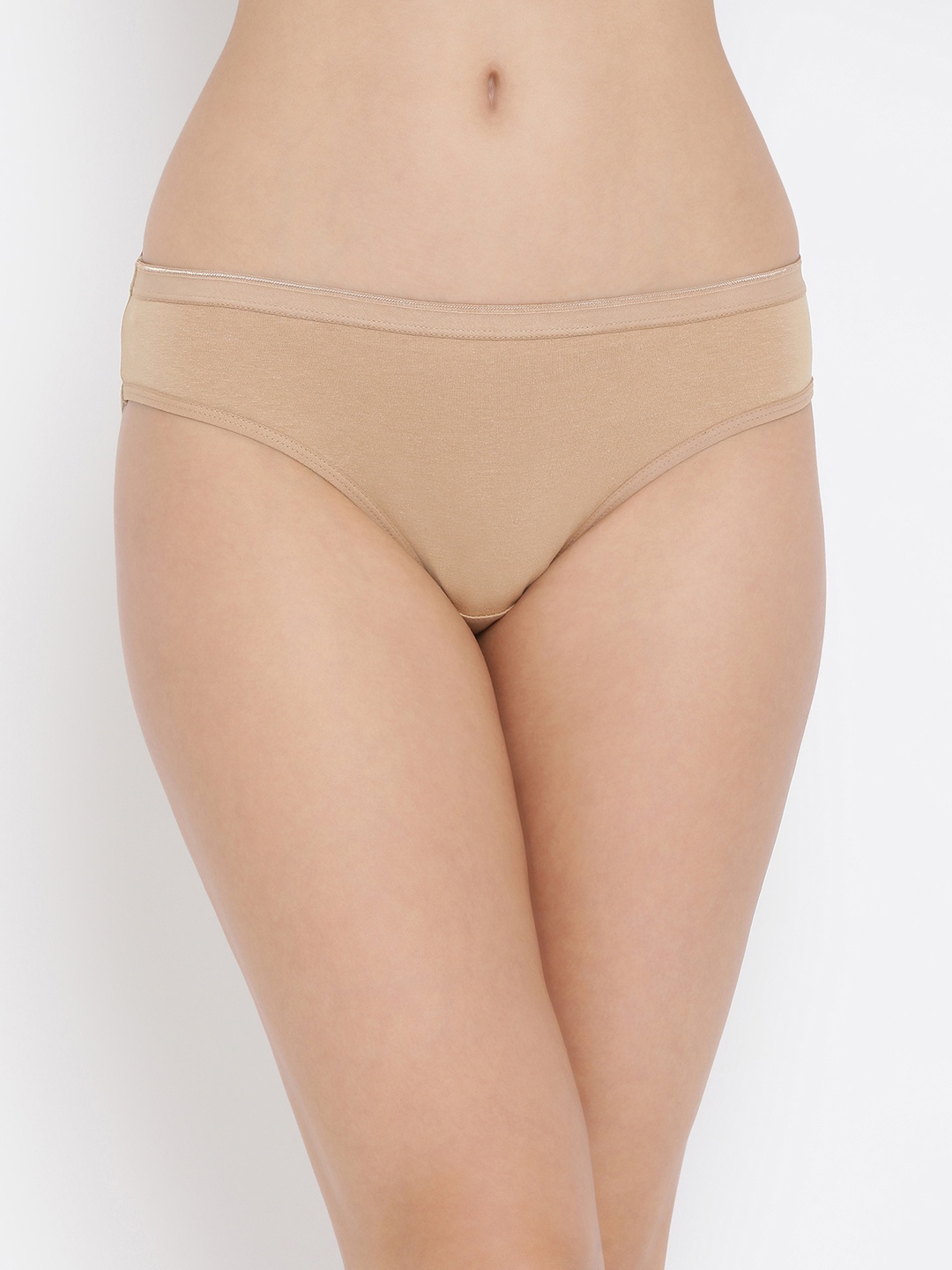 

Clovia Women Beige Solid Low Rise Bikini Briefs PN3211P24XL