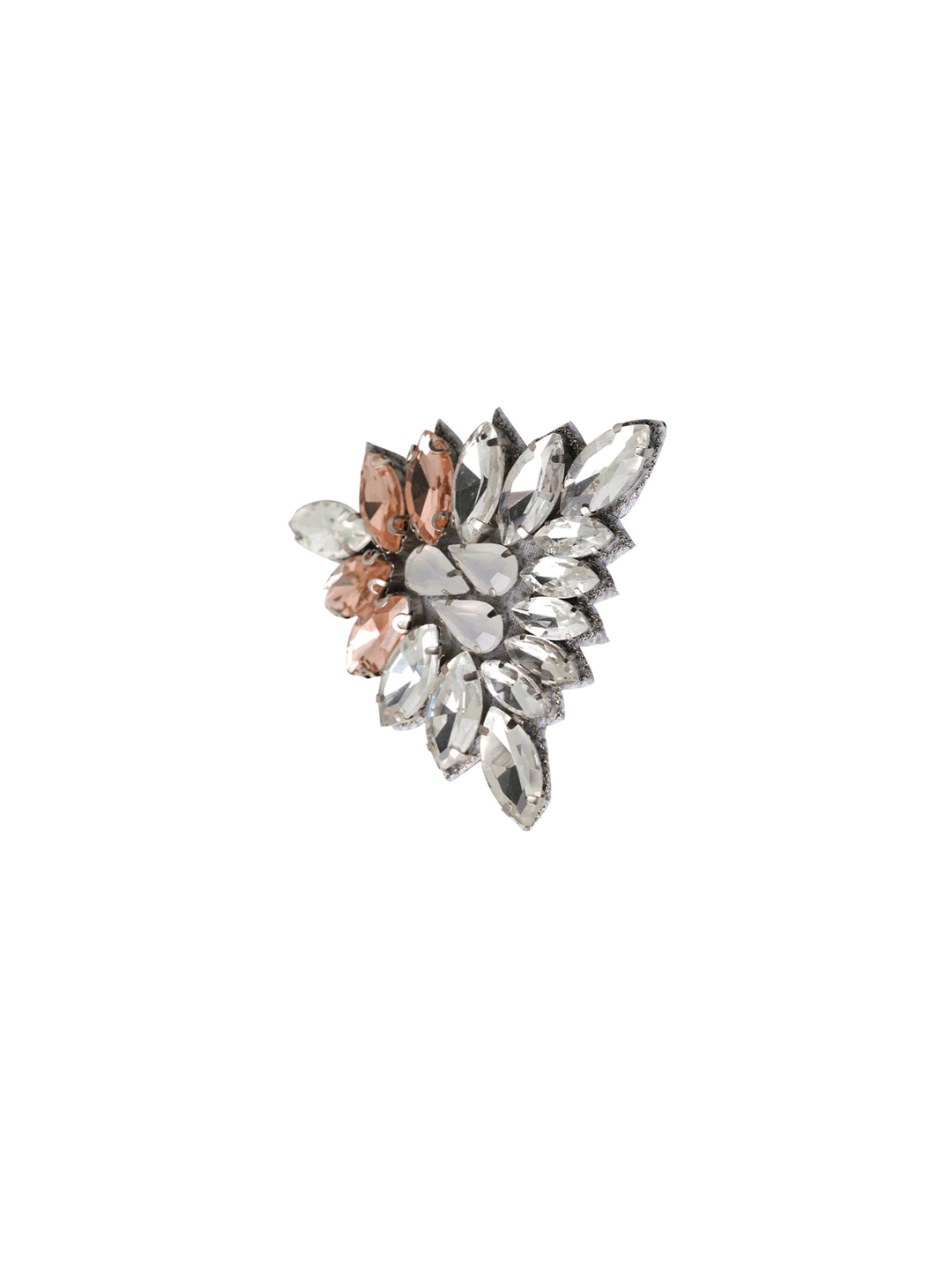 

HAIR DRAMA CO. Pink & White Embellished Hair Clip, Red