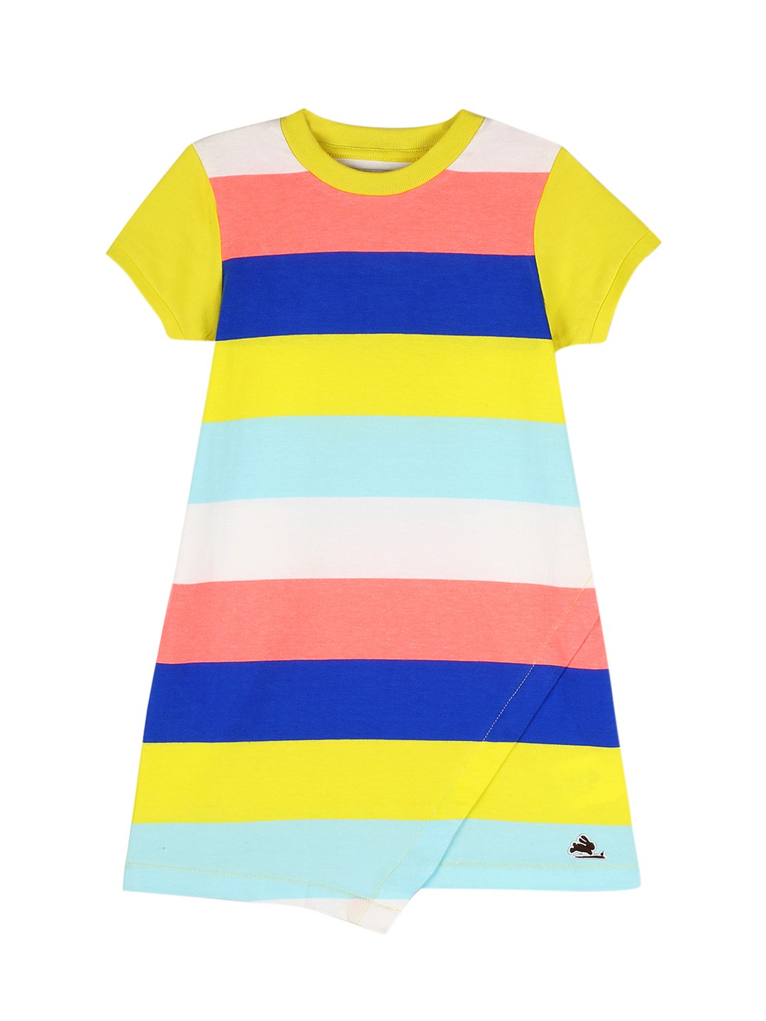 

Cherry Crumble Girls Multicoloured Striped T-shirt Dress, Multi