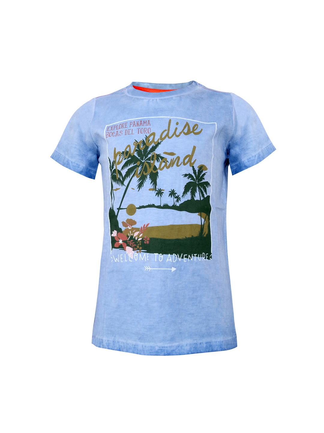

TALES & STORIES Boys Blue Printed Round Neck T-shirt
