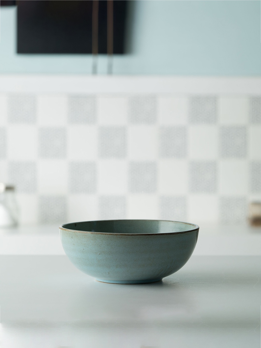 

ellementry Grey Textured Ceramic Serving Bowl
