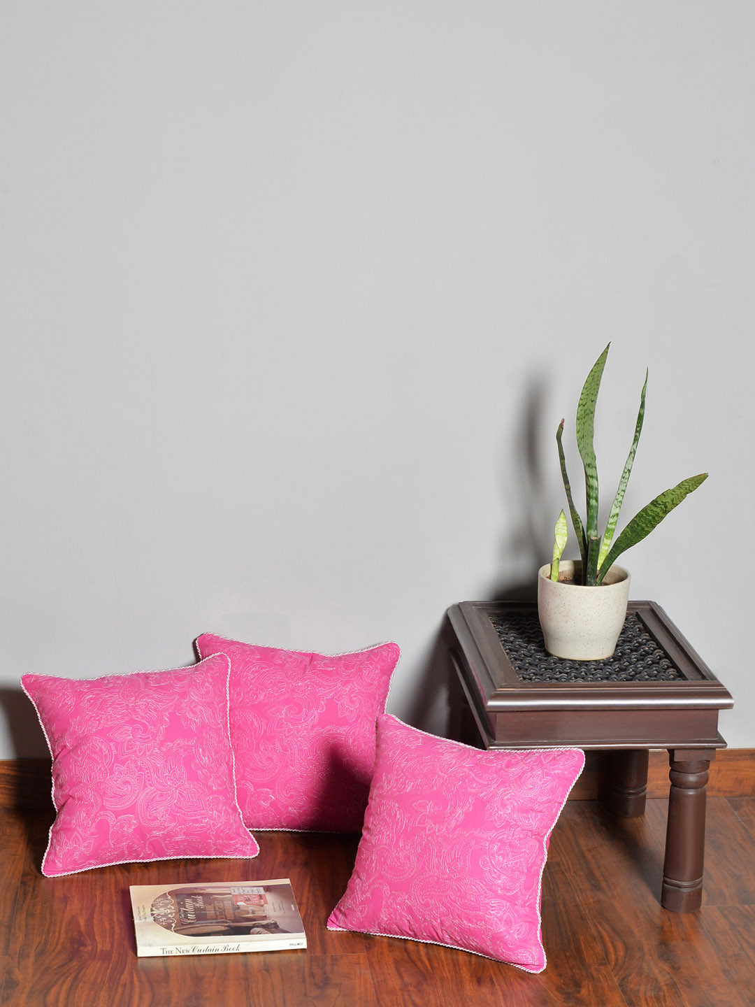

Deco Window Pink Set of 3 Ethnic Motifs Square Cushion Covers