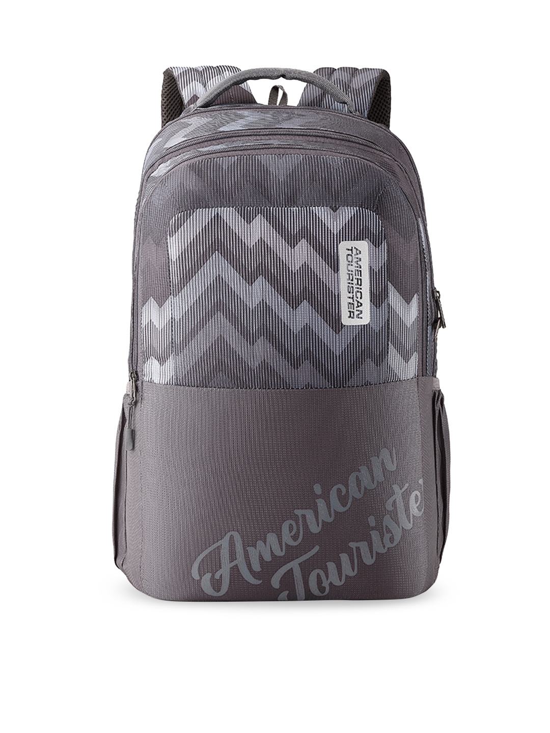 AMERICAN TOURISTER Unisex Grey Printed Backpack