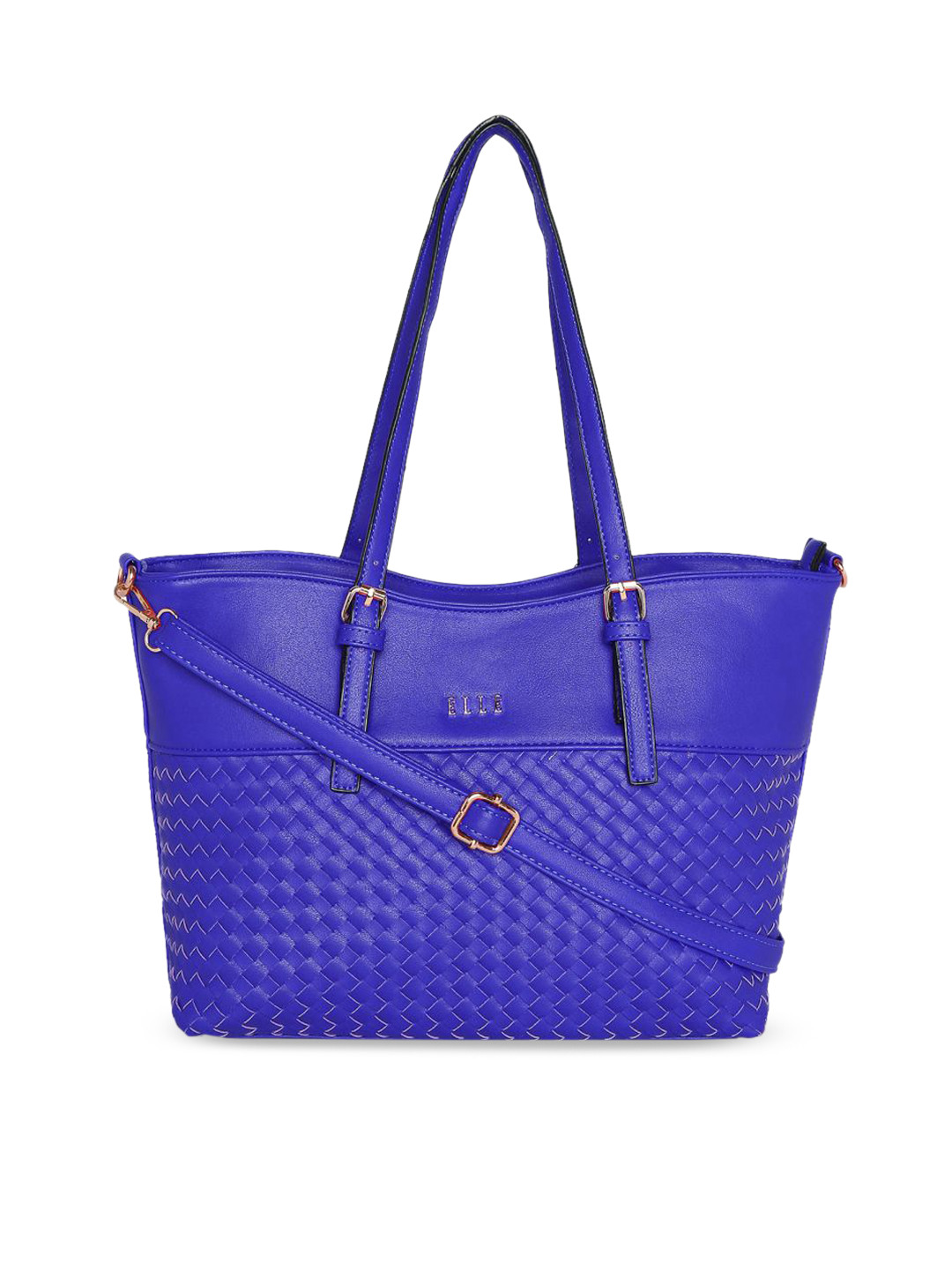 

ELLE Blue Solid Shoulder Bag