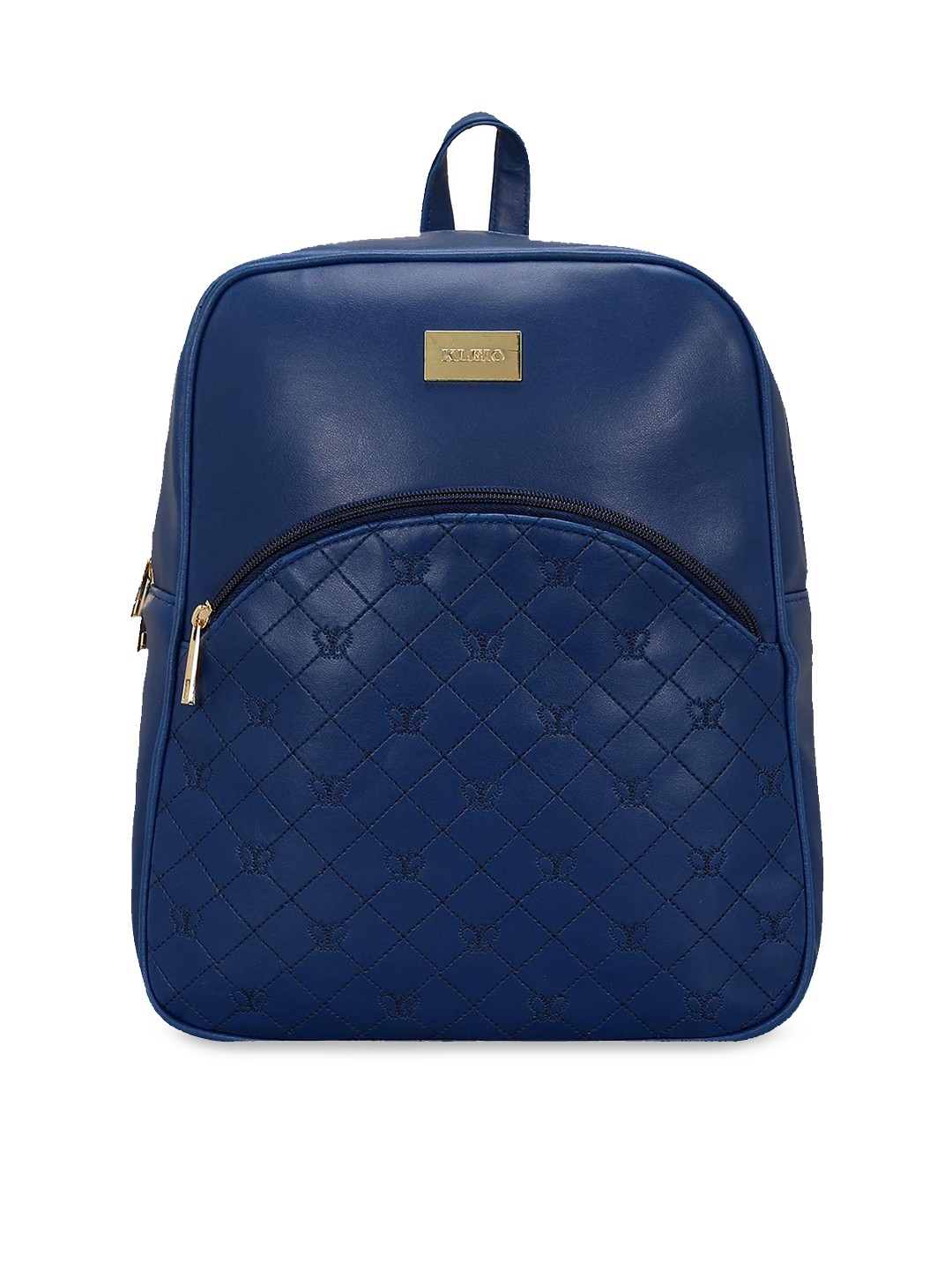 

KLEIO Women Blue Textured Backpack
