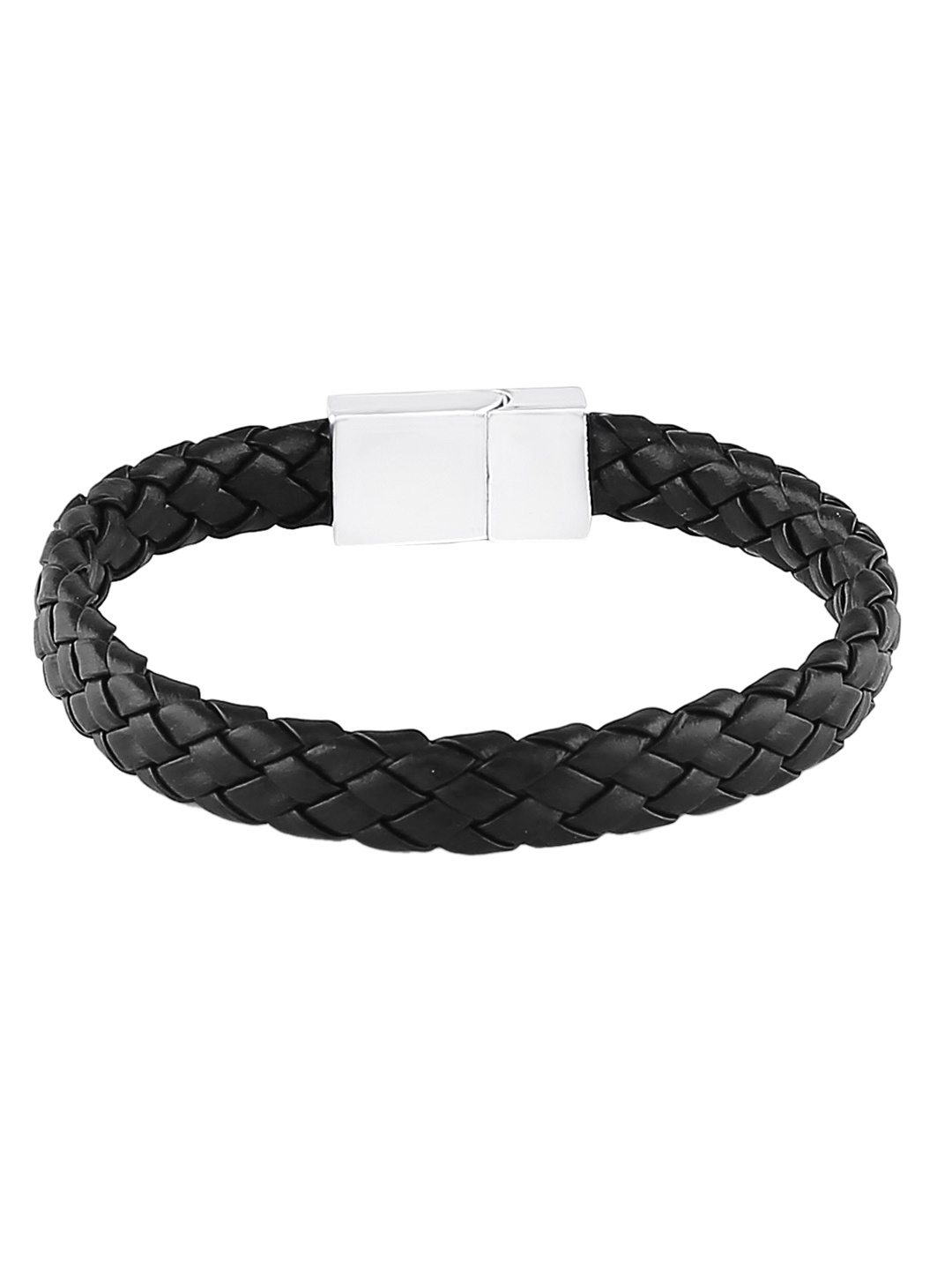 

bodha Black Leather Wraparound Bracelet