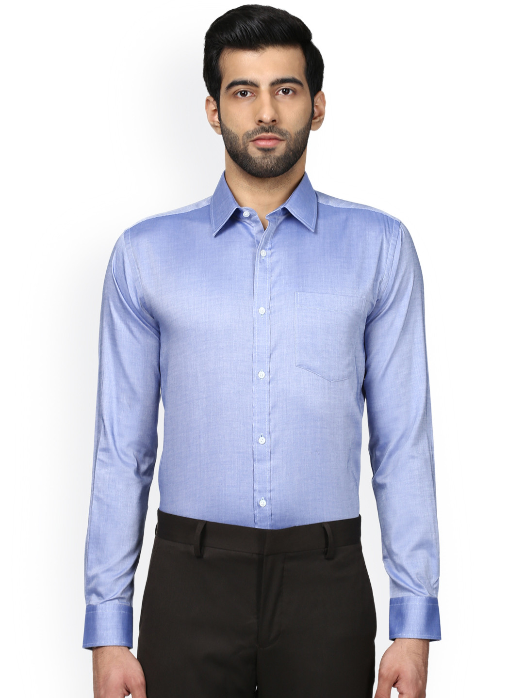 

Park Avenue Men Blue Slim Fit Solid Formal Shirt