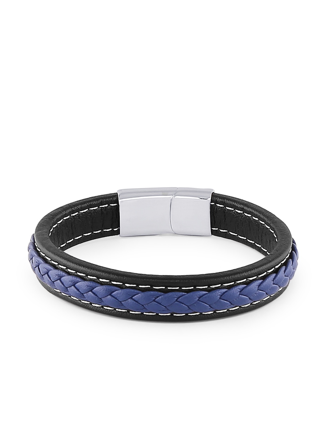 

bodha Black Leather Wraparound Bracelet