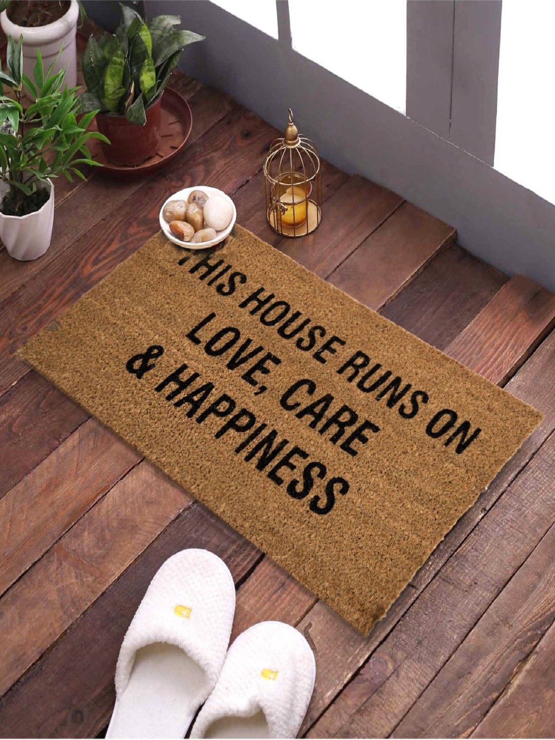 

SWHF Brown Rectangular Anti-Skid Coir Doormat
