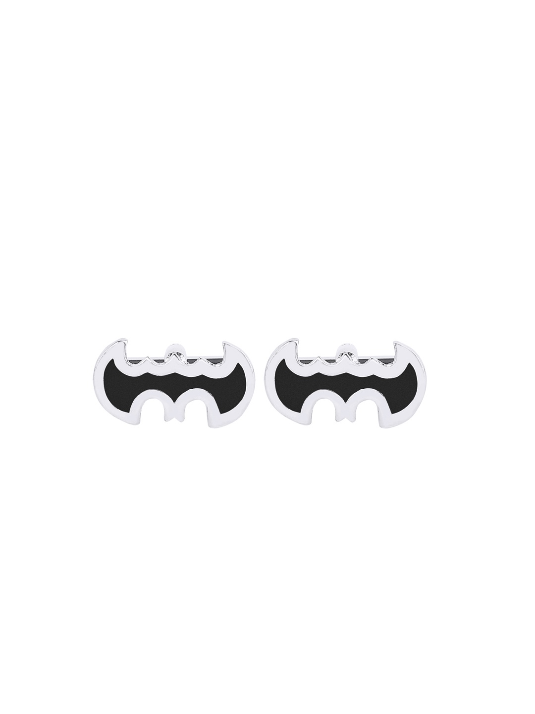 

bodha Men Silver-Plated Batman Design Cufflinks
