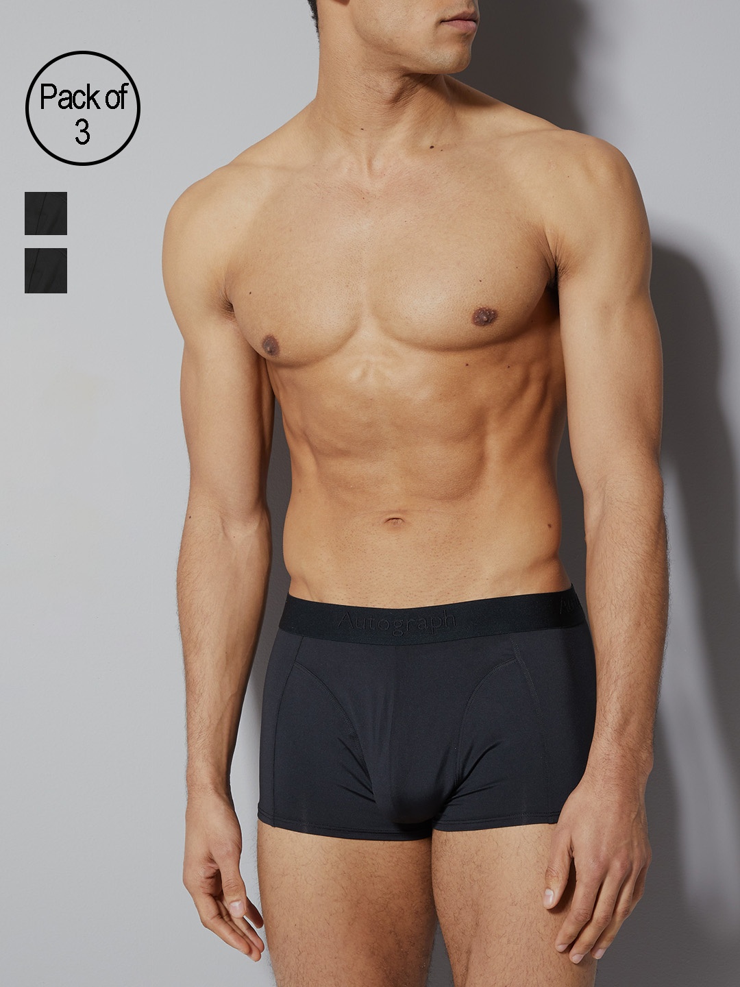 

Marks & Spencer Men Pack of 3 Black Briefs T145234ABLACK