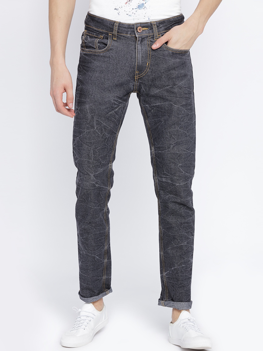

Newport Men Grey Slim Fit Jeans