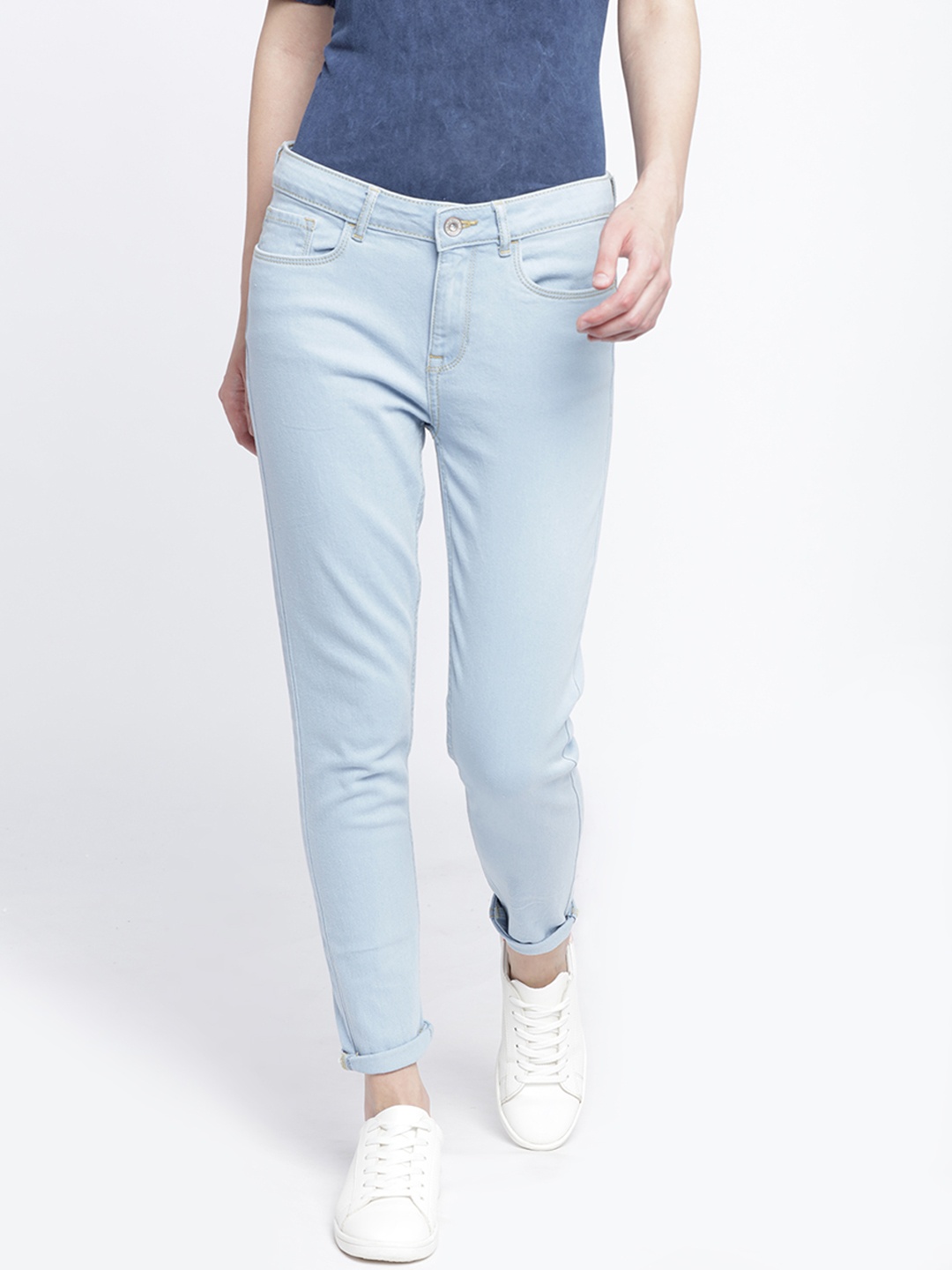 

Newport Women Blue Jean Skinny Fit Mid-Rise Clean Look Jeans