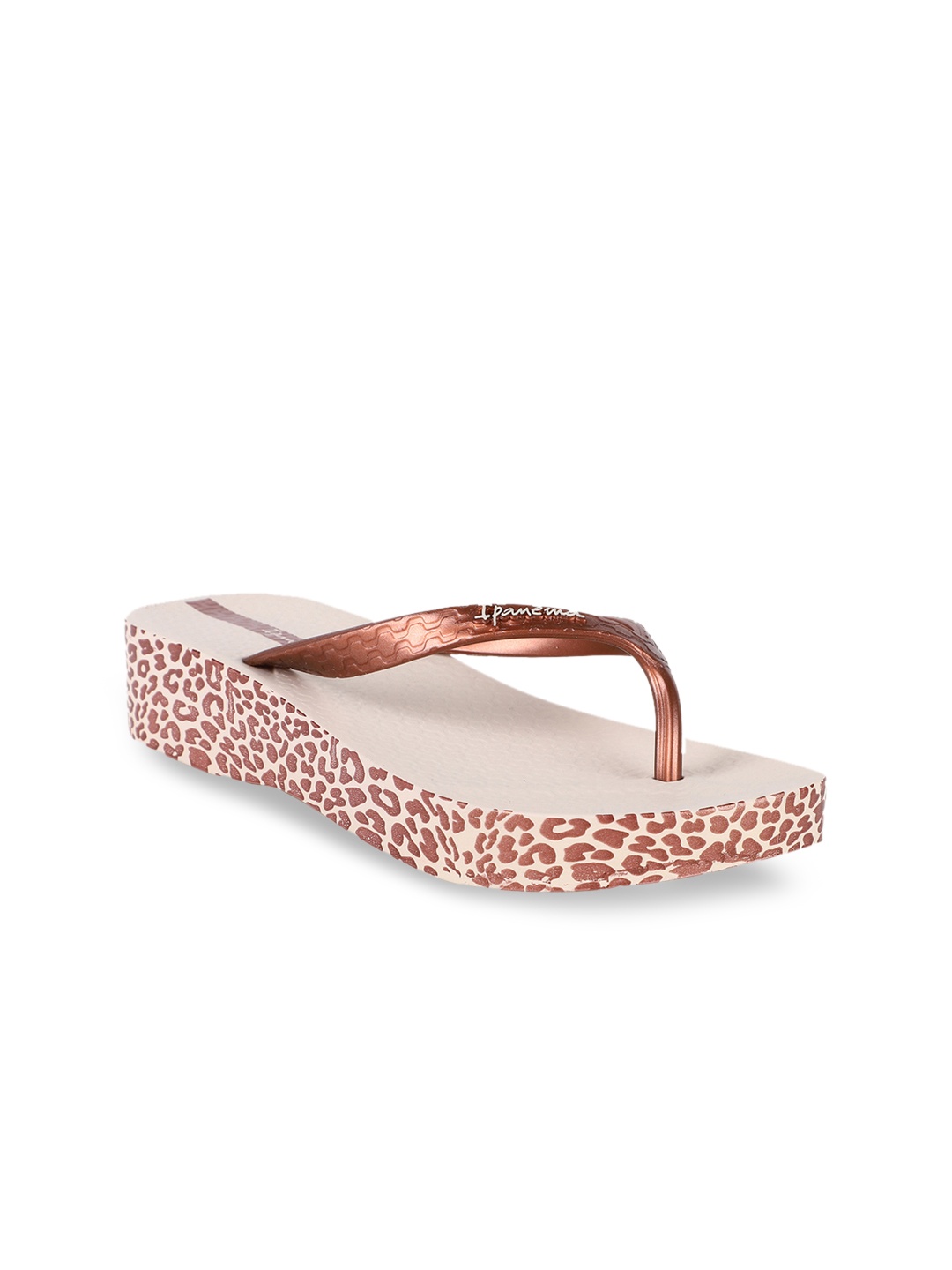 

iPanema Women Printed Thong Flip-Flops, Beige