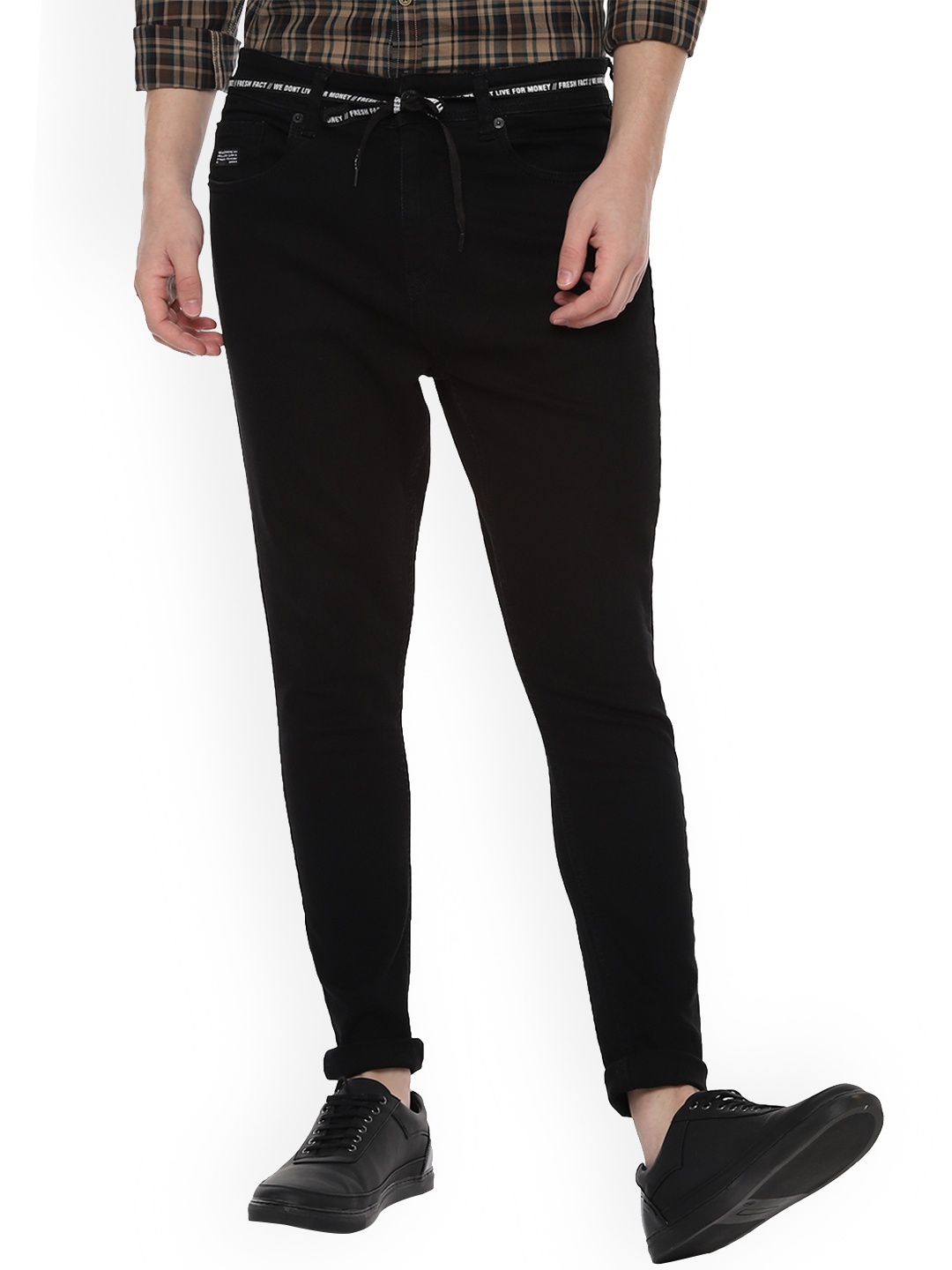 

People Men Black Regular Fit Jeans