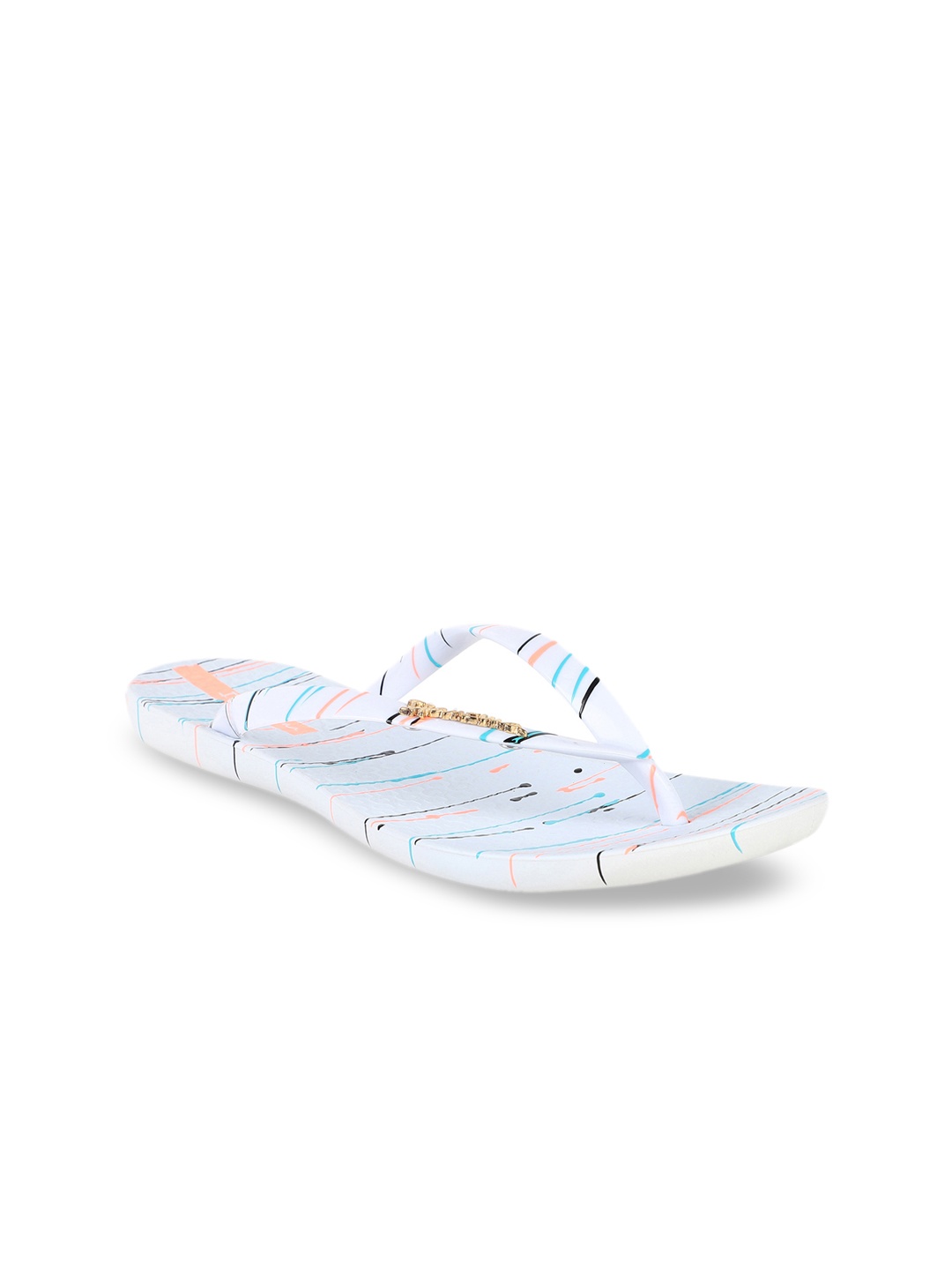 

iPanema Women White Printed Thong Flip-Flops