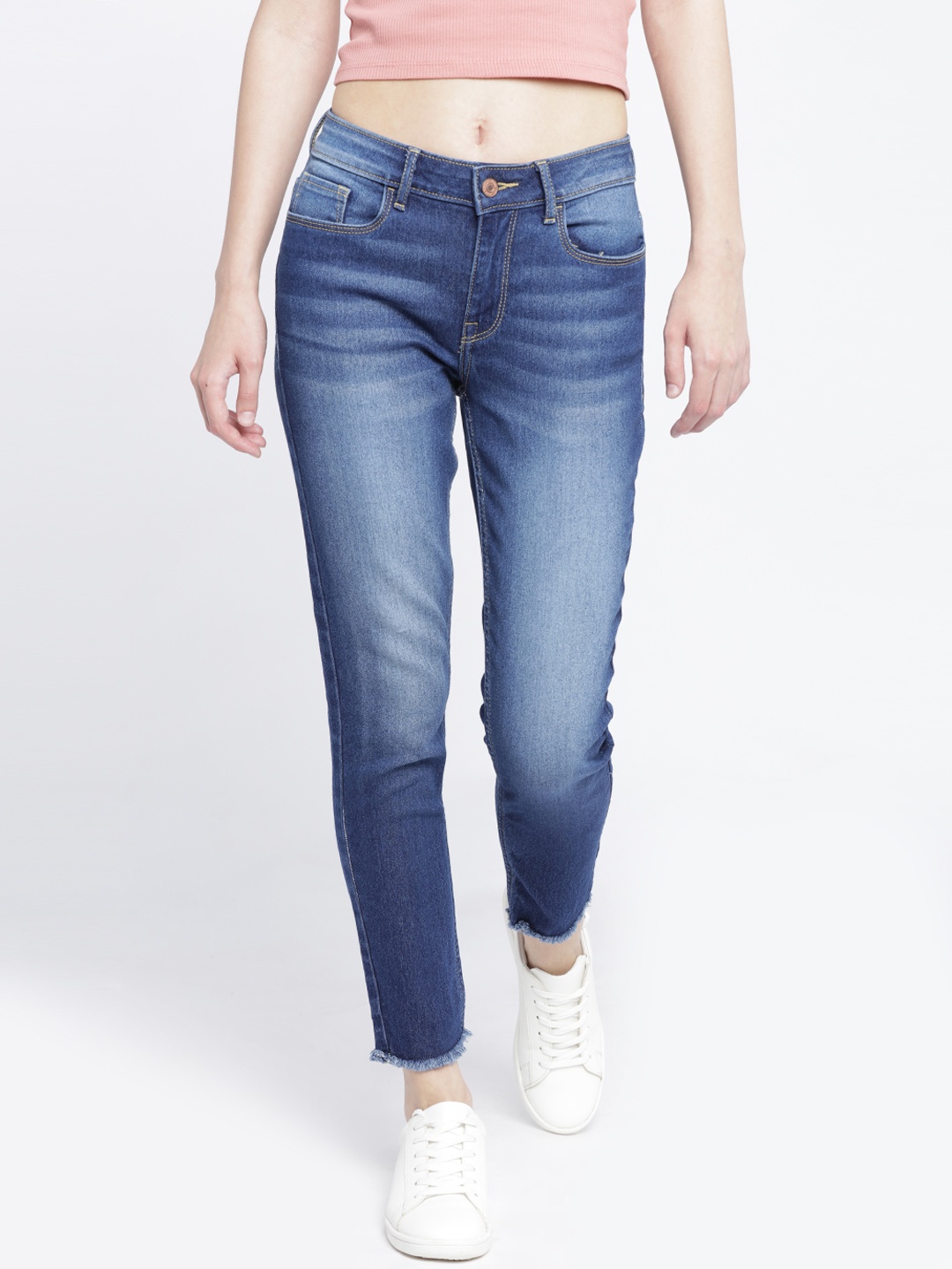 

Newport Women Blue Skinny Fit Mid-Rise Clean Look Jeans