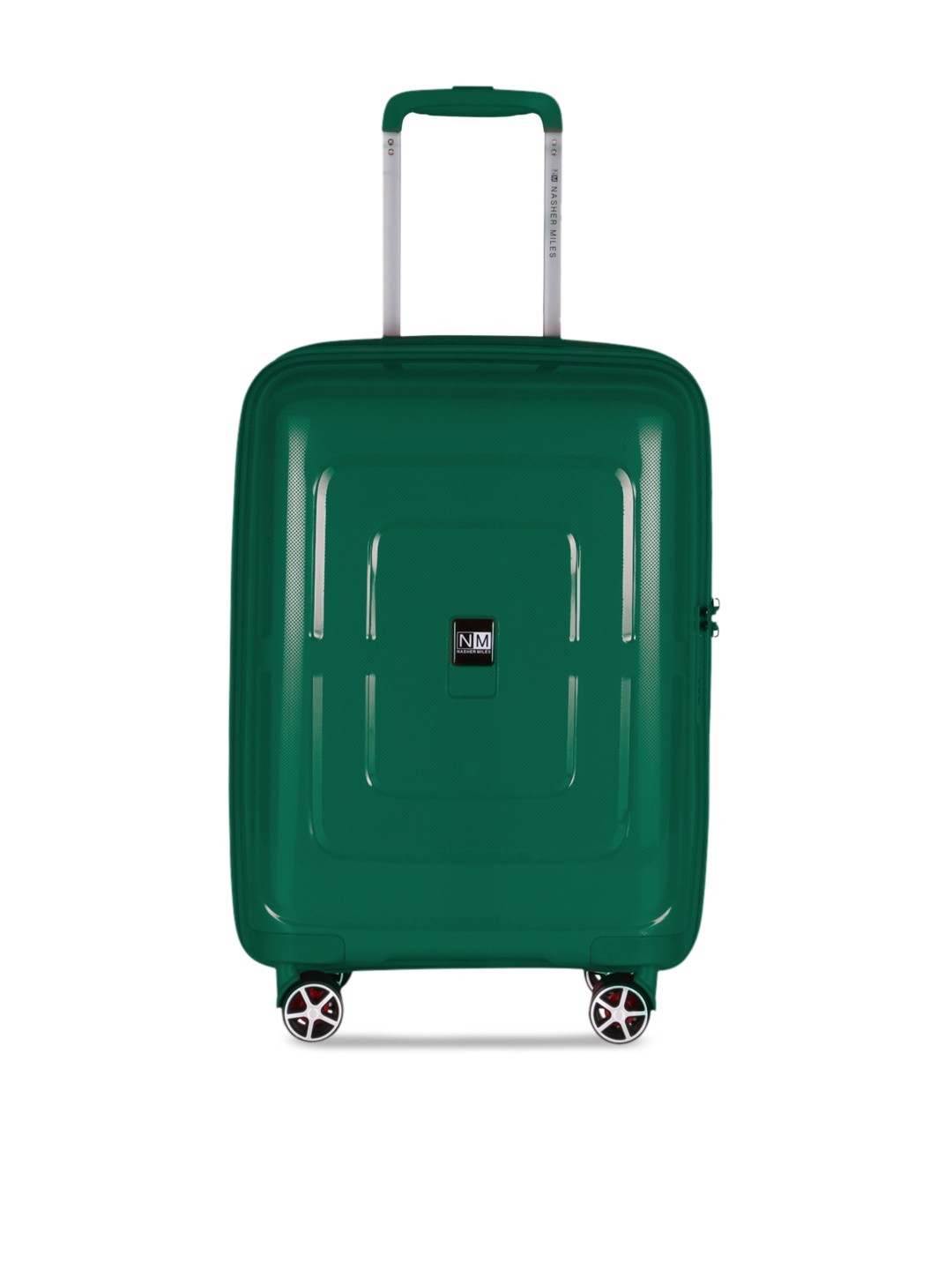 

Nasher Miles Green Solid Hard-Sided Large Trolley Bag