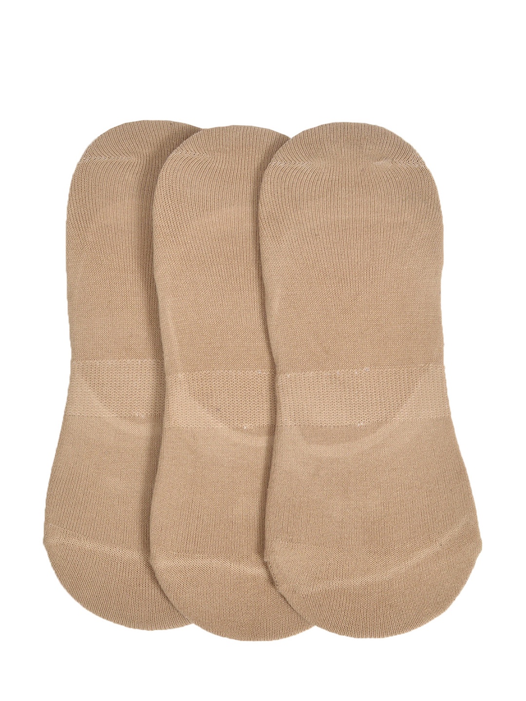 

MARC Unisex Pack of 3 Nude-Coloured Solid Shoe Liners