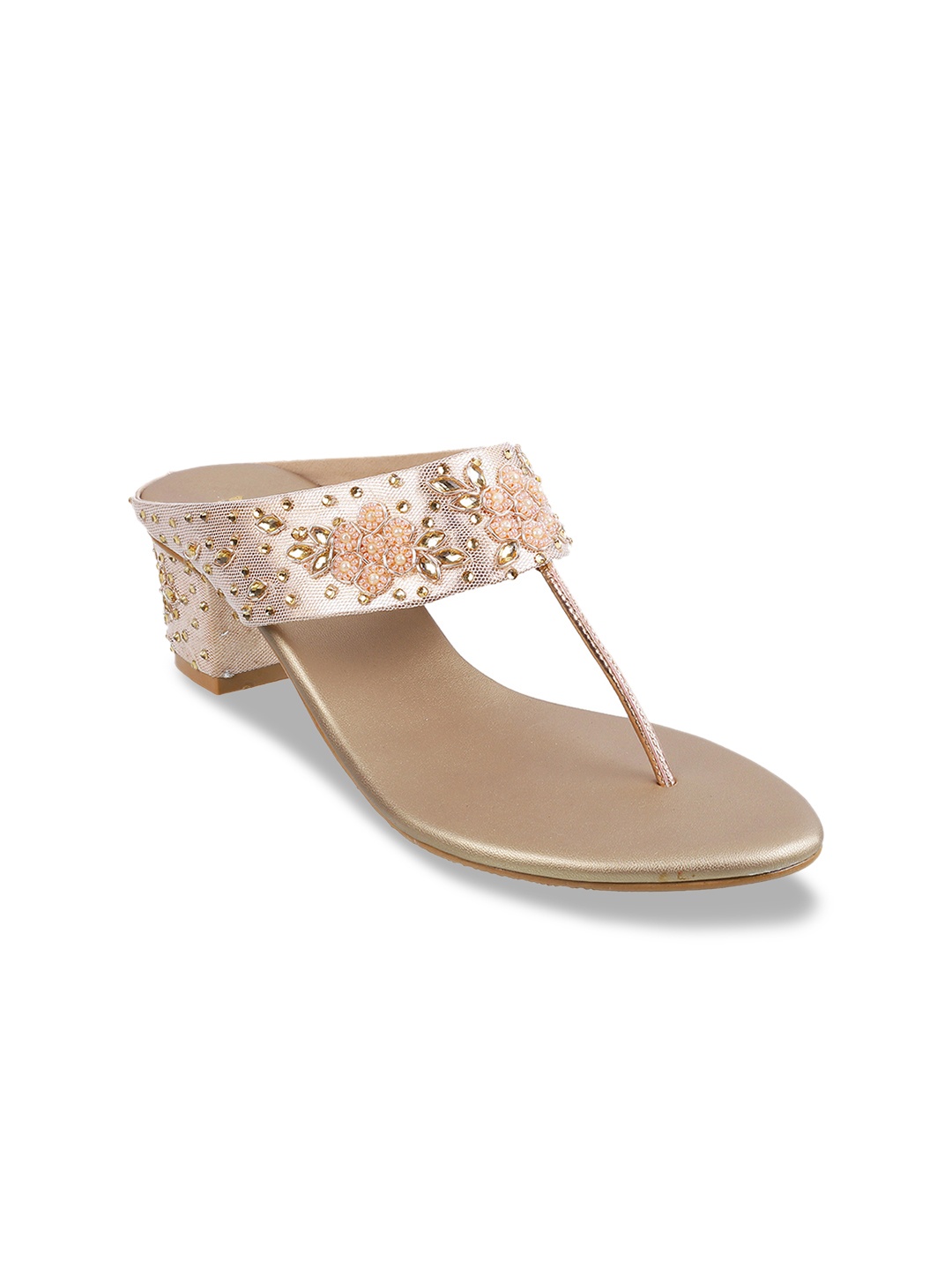 

Mochi Women Gold-Toned Solid Heels