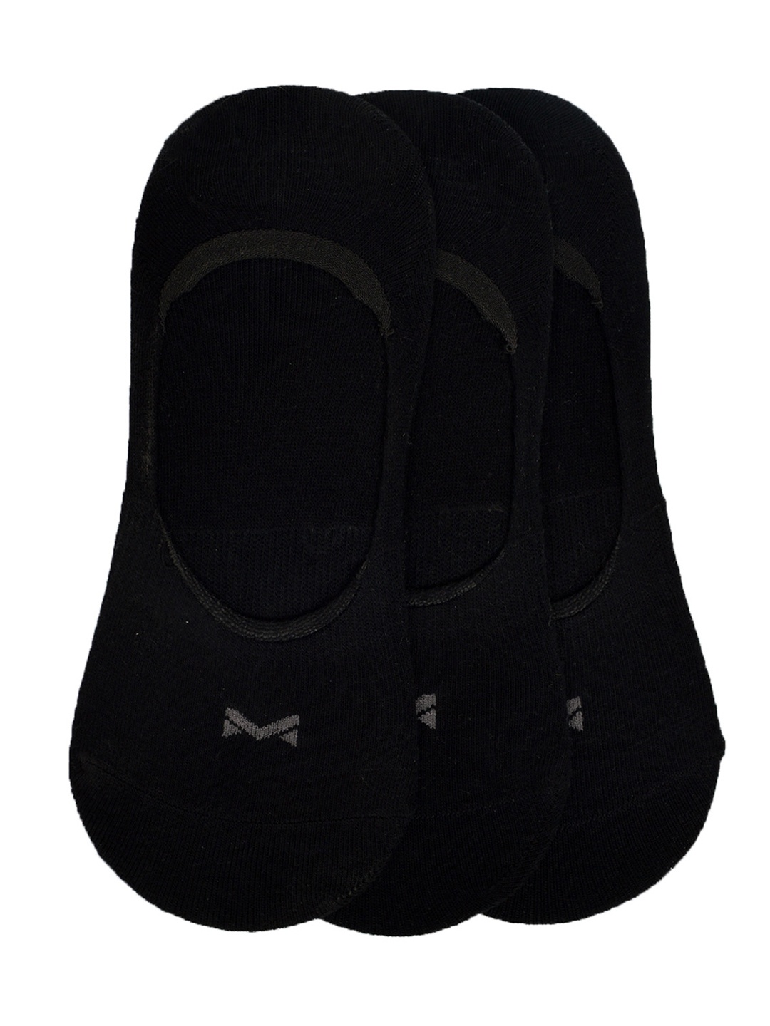 

MARC Unisex Pack of 3 Black Solid Shoe Liners