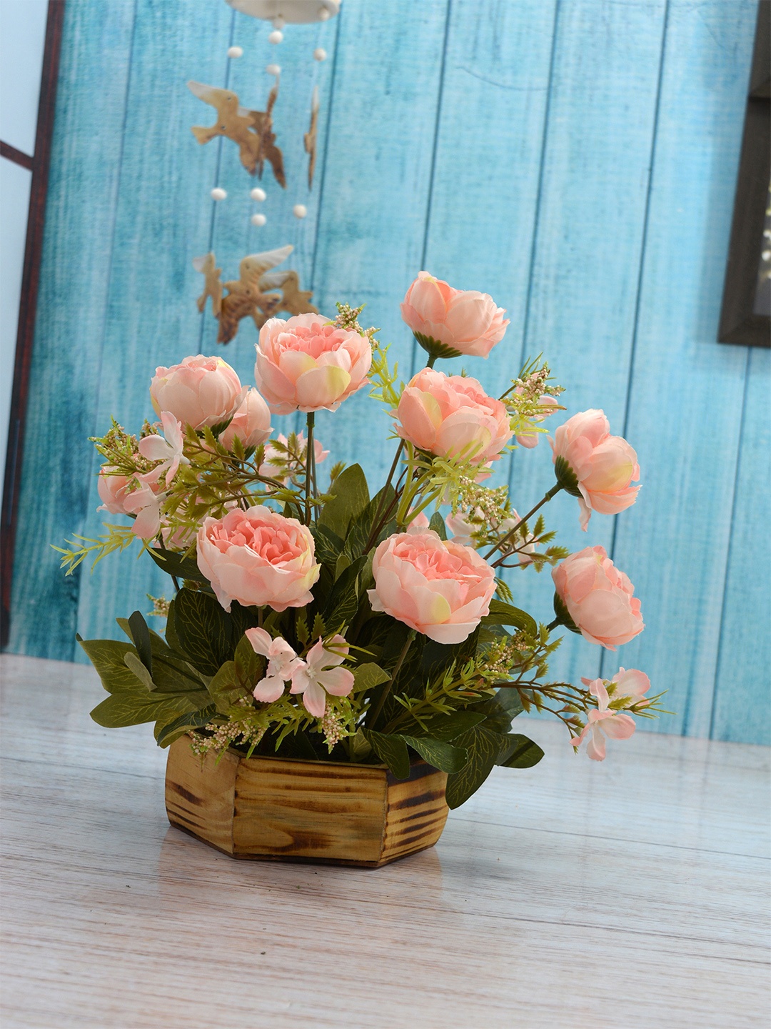 

Fancy Mart Pink & Green Artificial Tree Peony With Pot