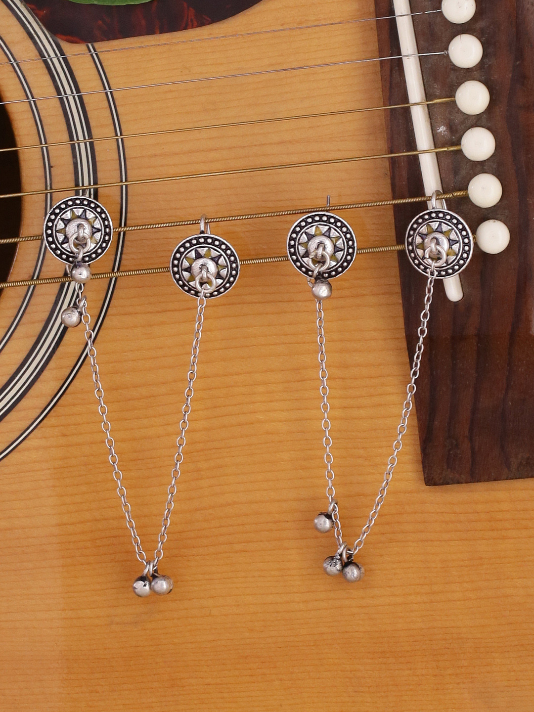 

Voylla Silver-Toned Studs