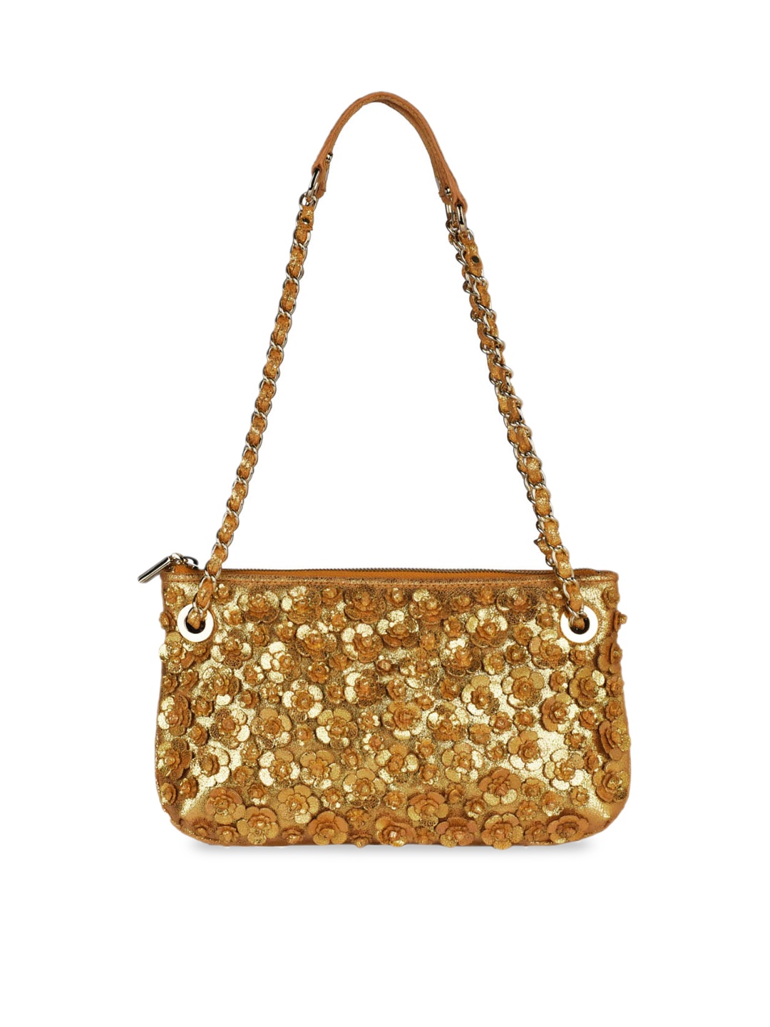 

Eske Gold-Toned Textured Leather Shoulder Bag