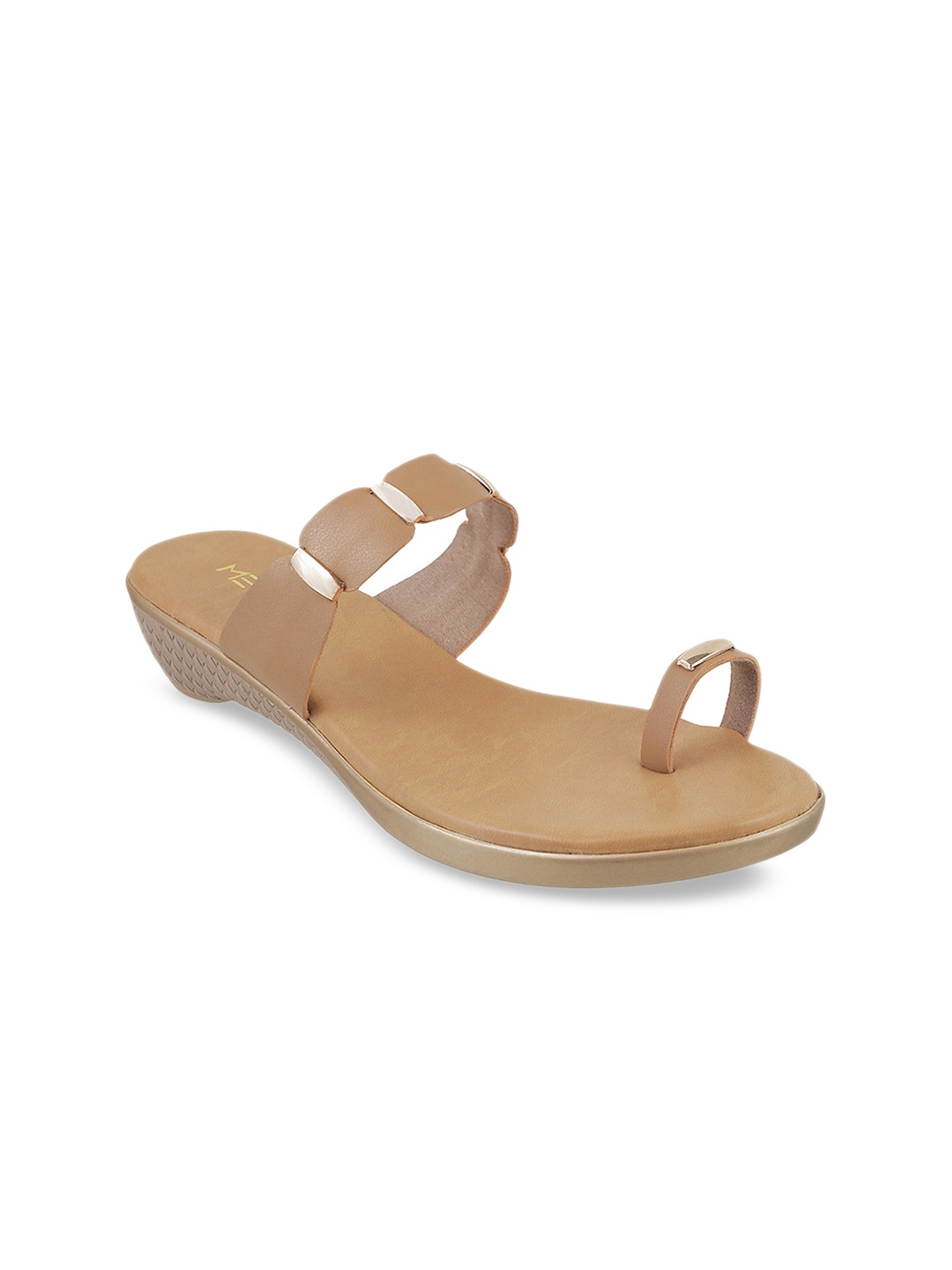 

Metro Women Beige Solid Leather Heels