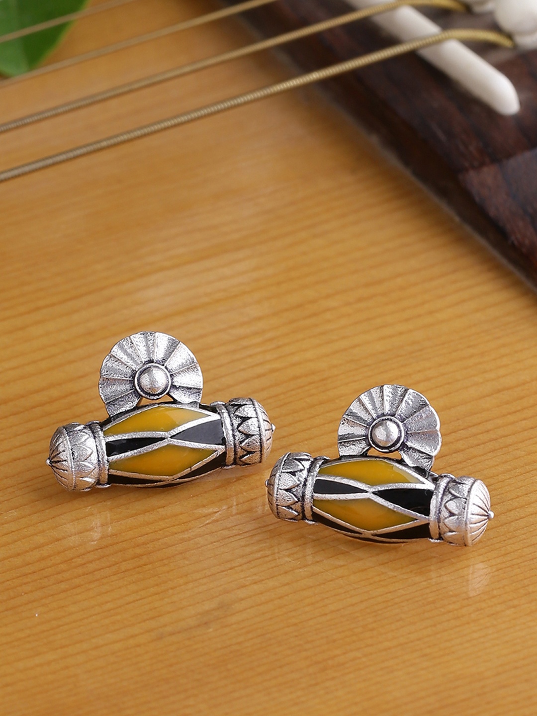 

Voylla Silver-Toned Studs