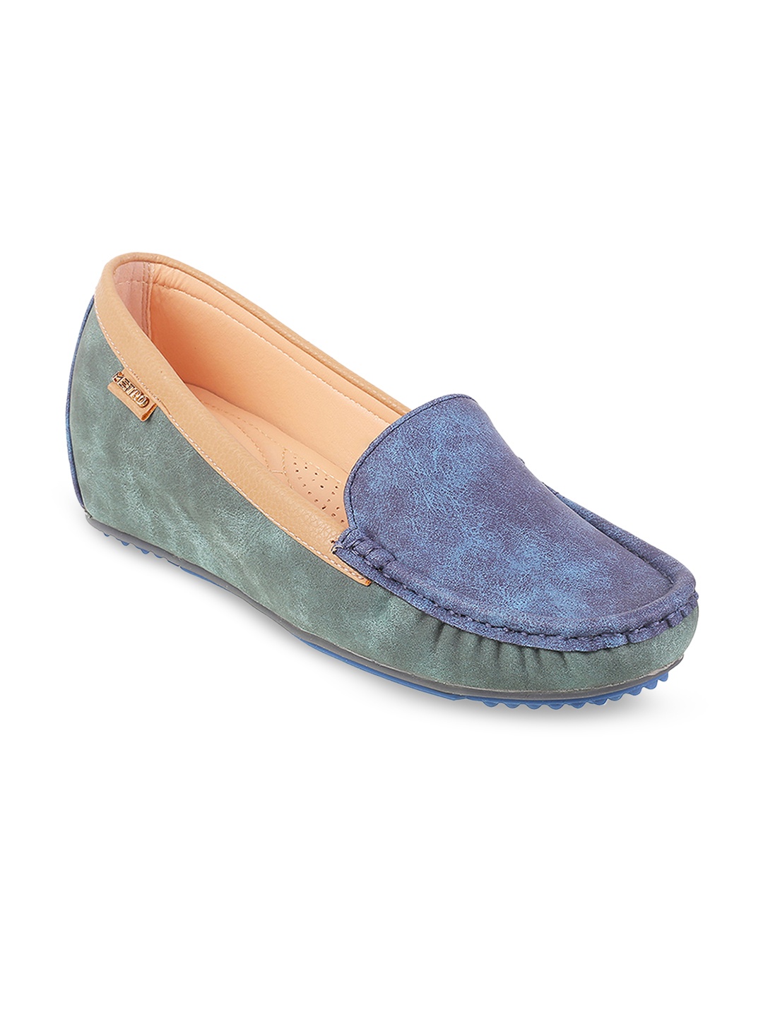 

Metro Women Blue Colourblocked Pumps