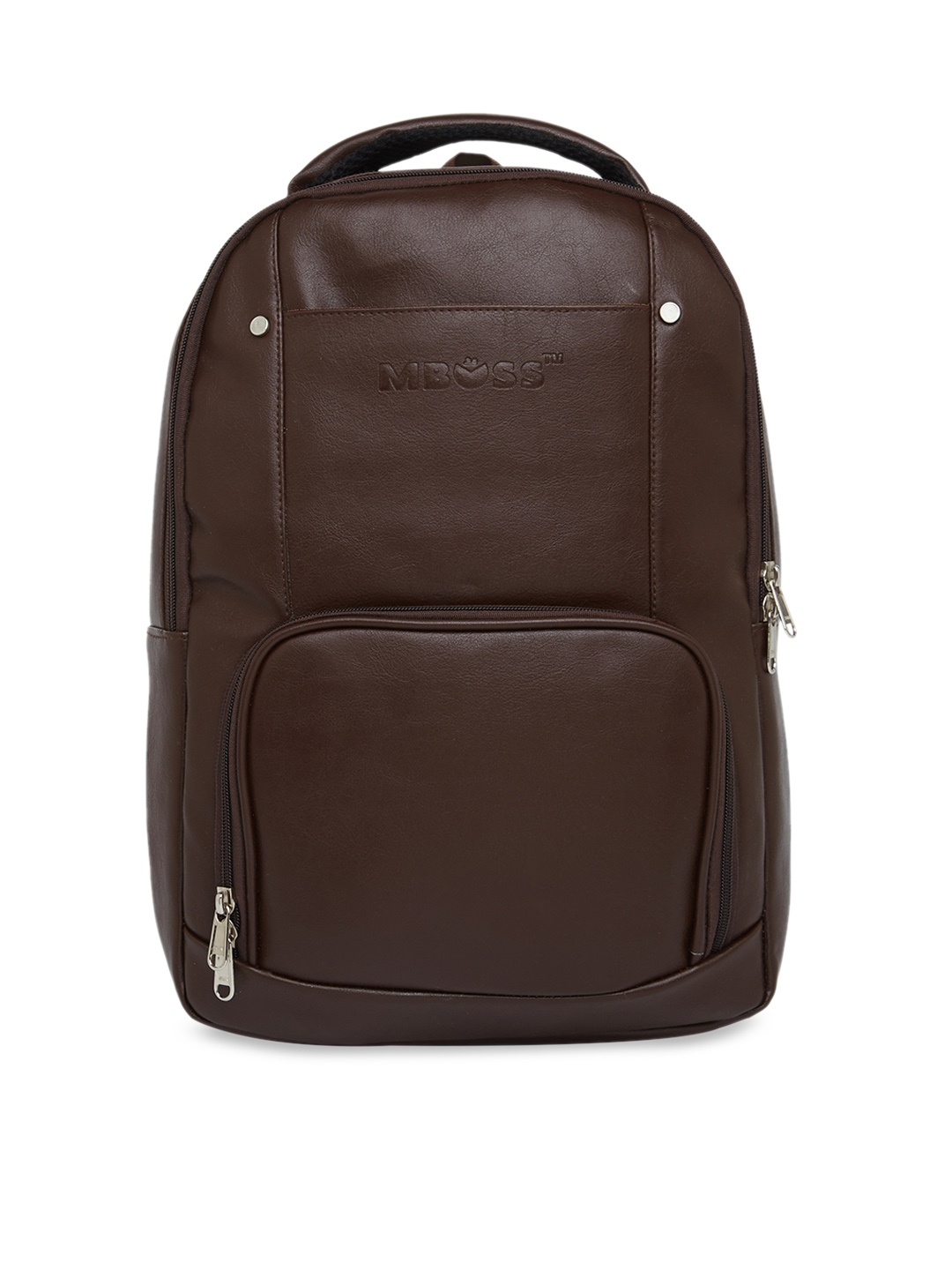MBOSS Unisex Brown Solid Backpack